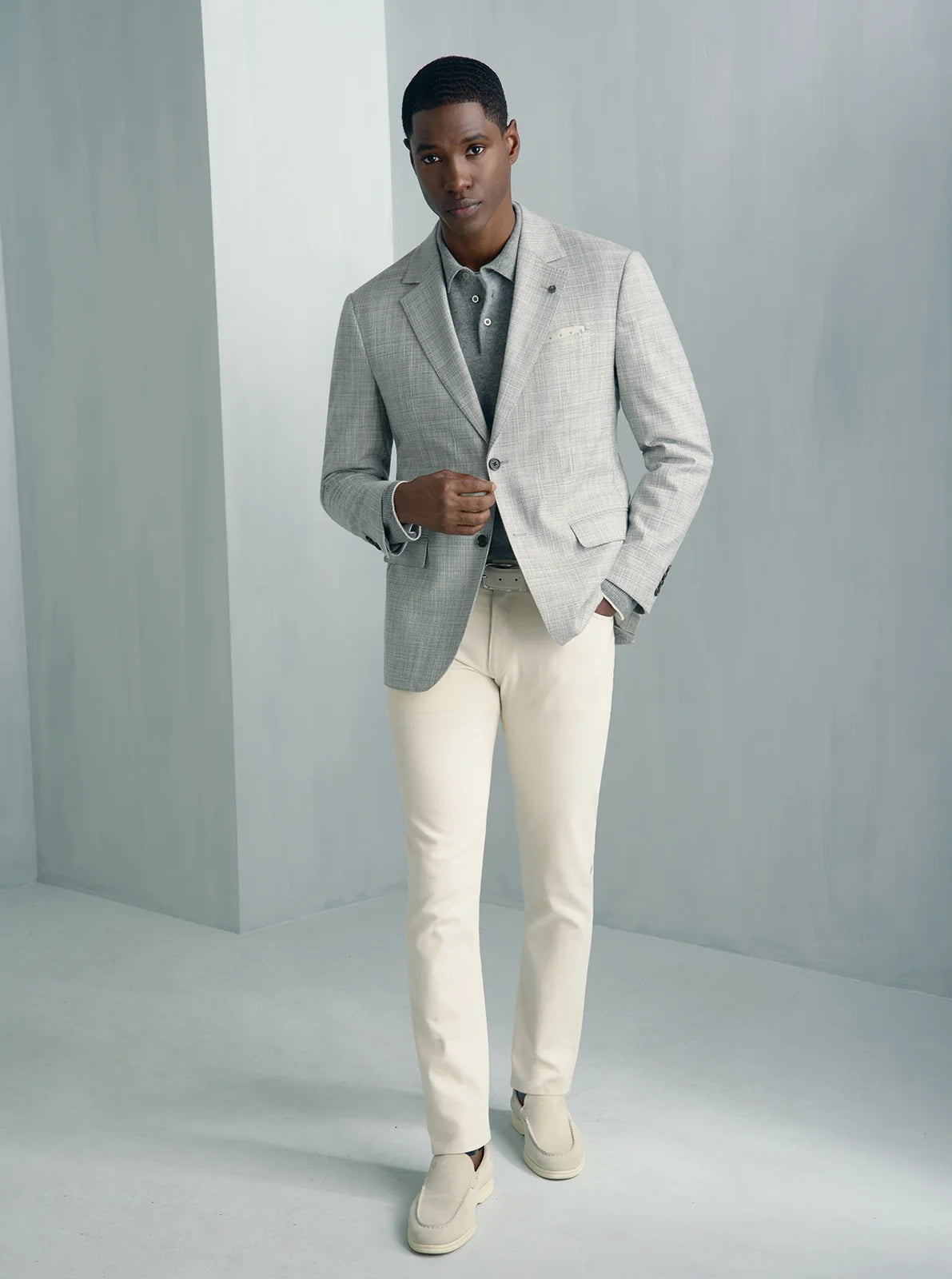 Malpensa Wool Cotton Nylon Jacket - Malpensa Wool Cotton Nylon Jacket Grey