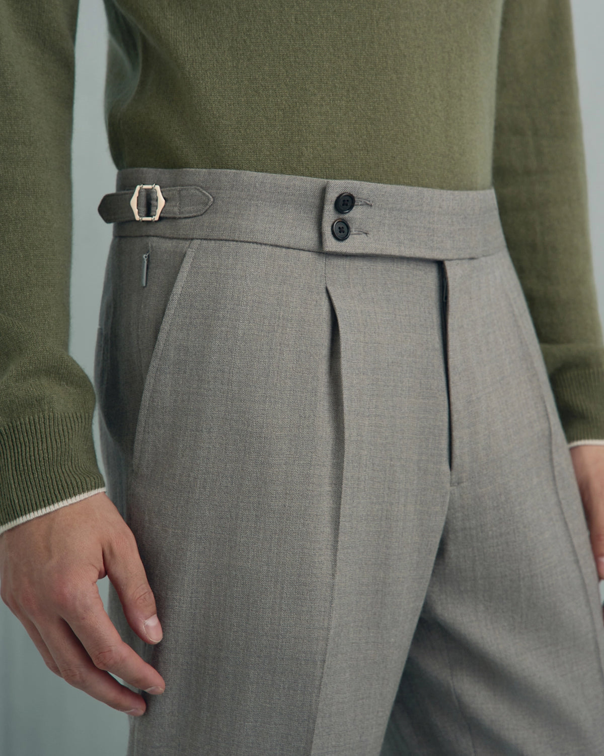 Linate Wool Suit - Linate Wool Suit Light Sage