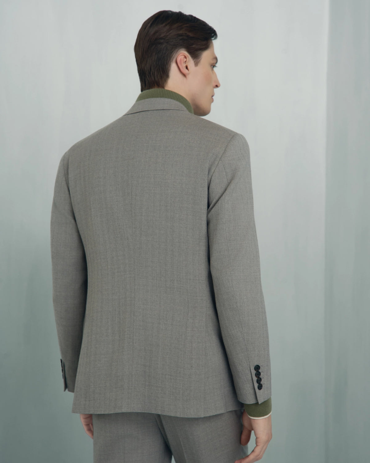 Linate Wool Suit - Linate Wool Suit Light Sage