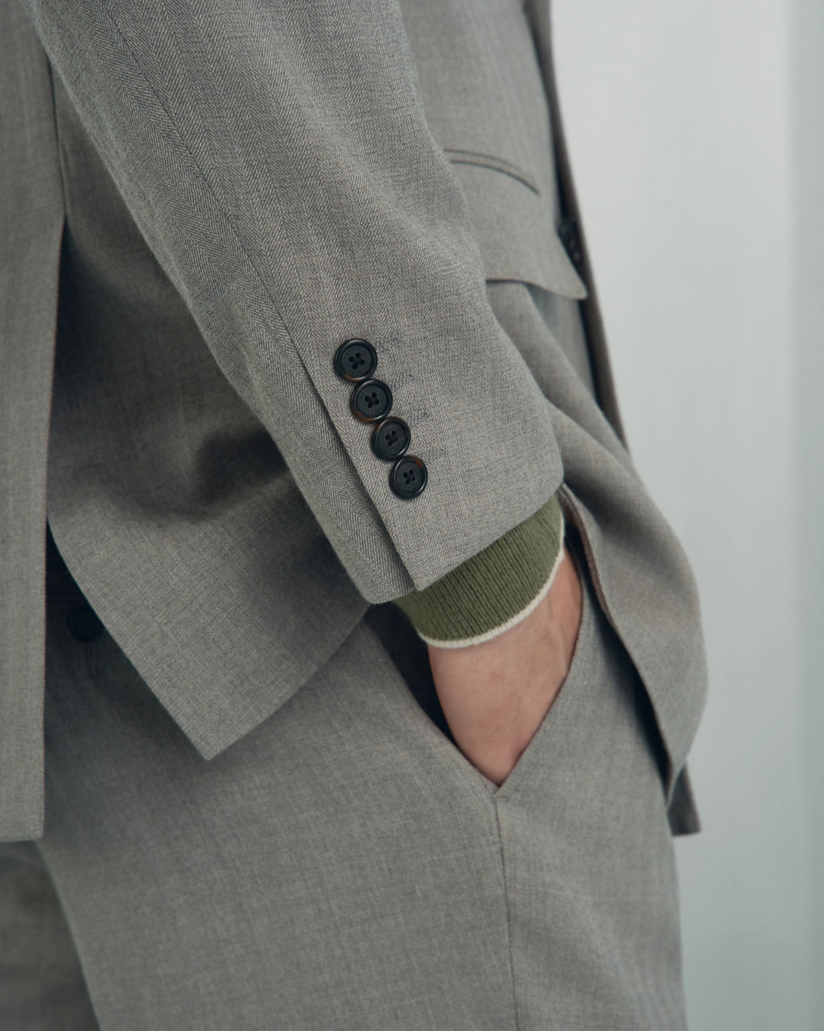 Linate Wool Suit - Linate Wool Suit Light Sage
