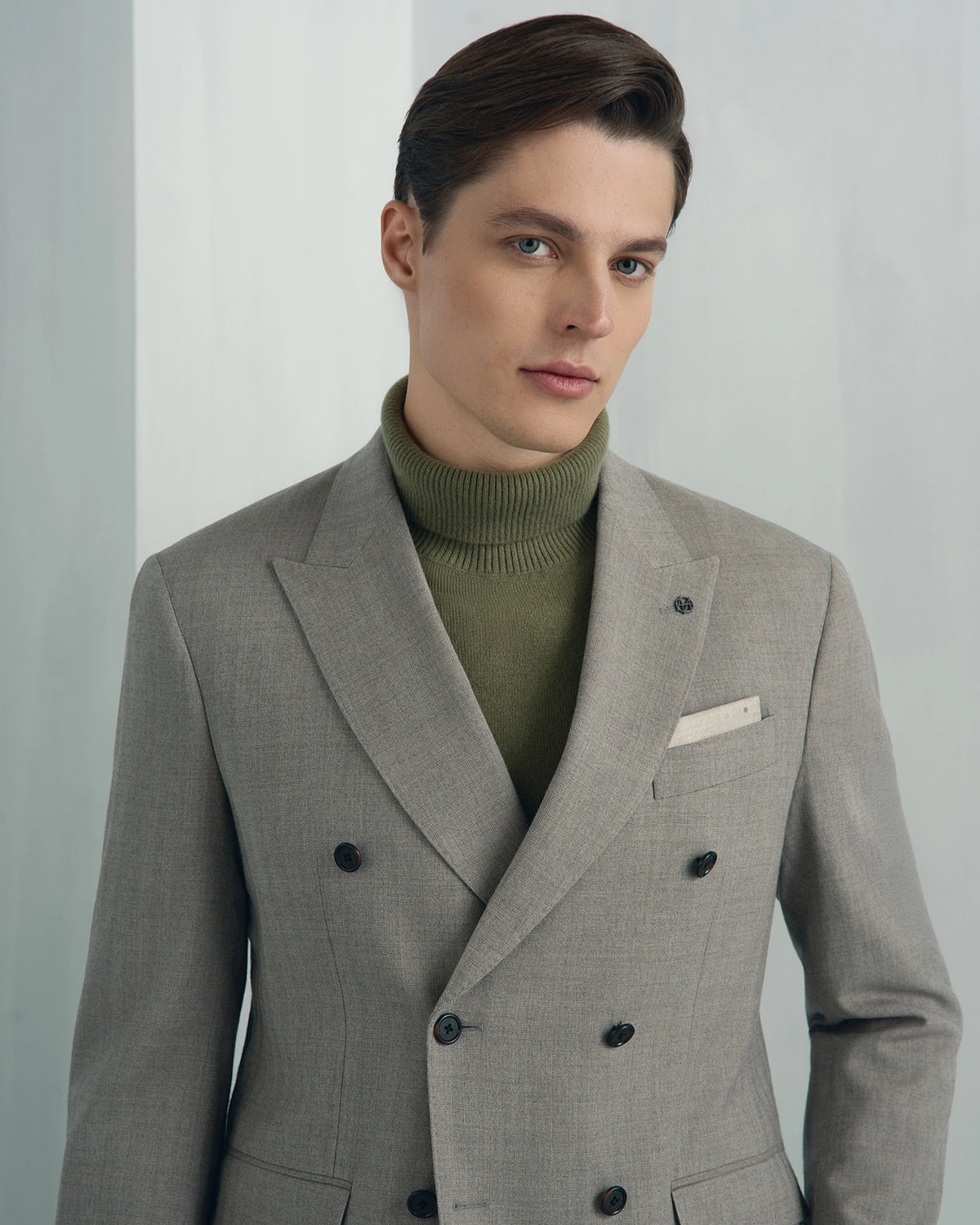 Linate Wool Suit - Linate Wool Suit Light Sage