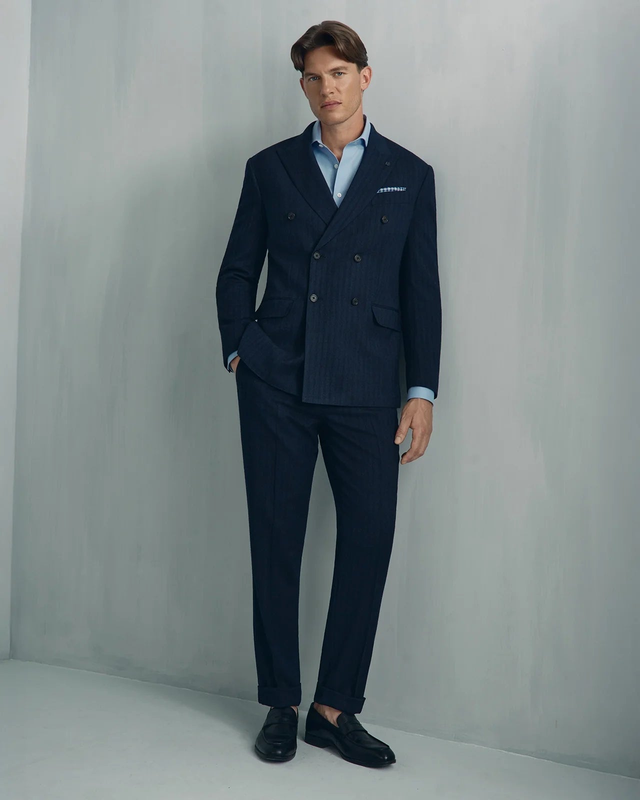 Linate Wool Suit - Linate Wool Suit Navy