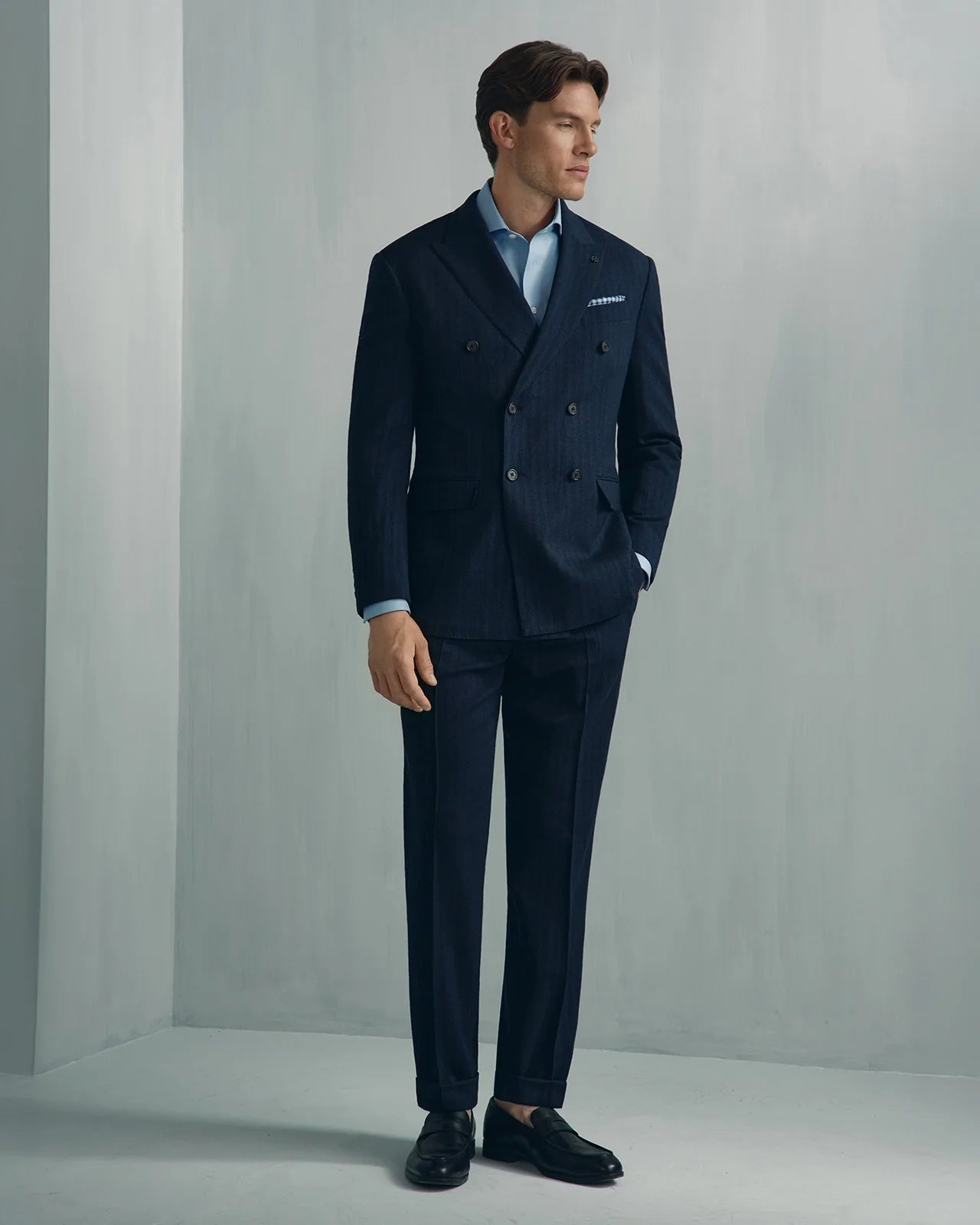 Linate Wool Suit - Linate Wool Suit Navy