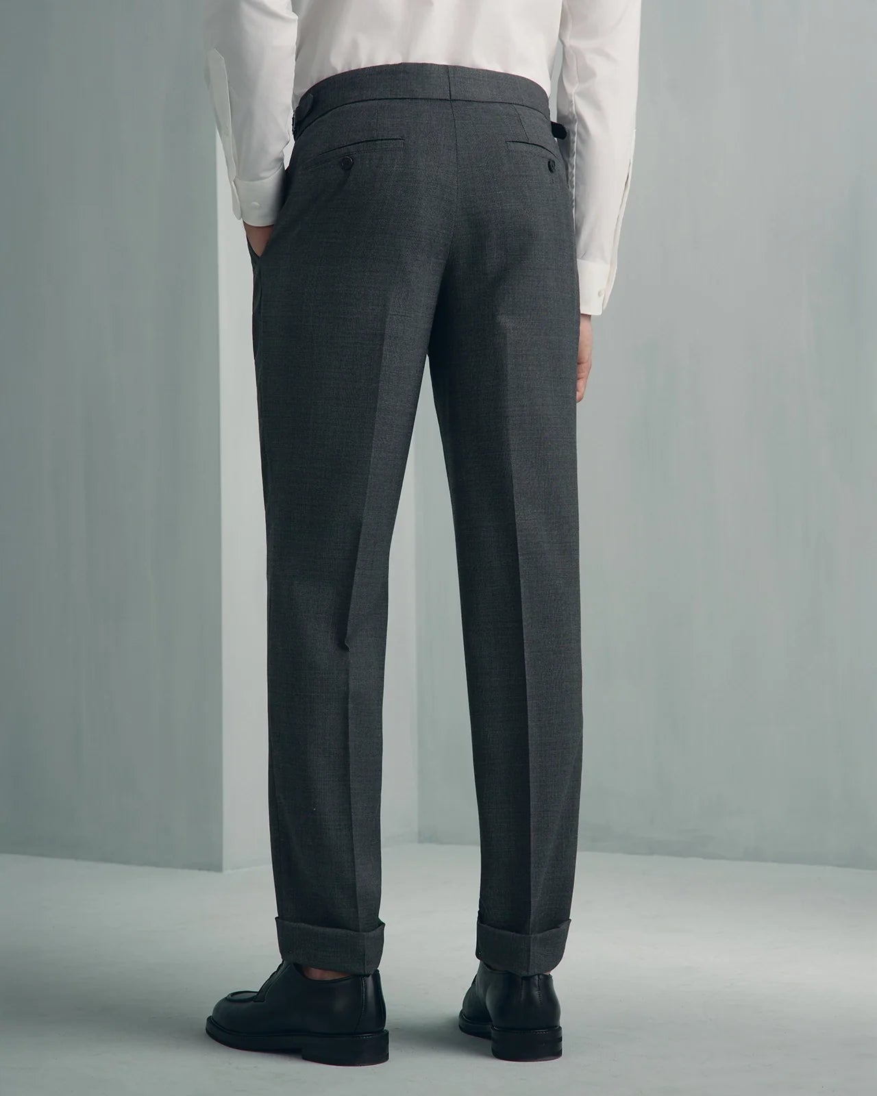 Linate Wool Check Suit - Linate Wool Check Suit Charcoal