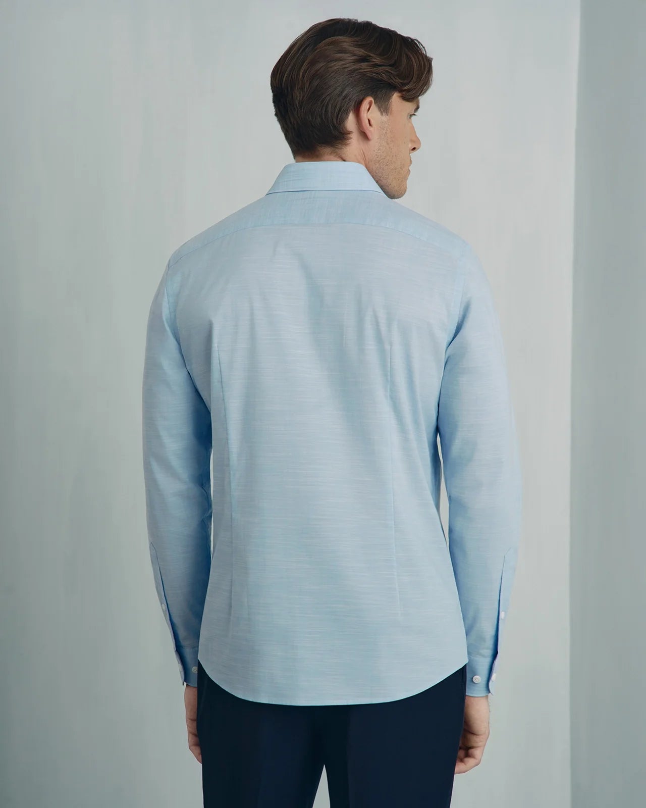 Performance Cotton Everyday Shirt - Performance Cotton Everyday Shirt Light Blue Texture