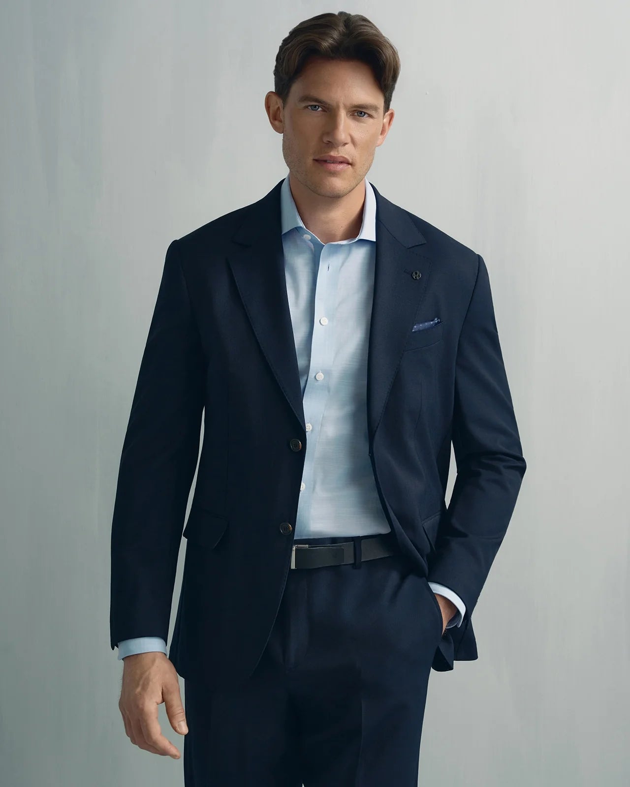 For general description, go to 'Main Product Description' region - Performance Cotton Everyday Shirt - Performance Cotton Everyday Shirt Light Blue Texture