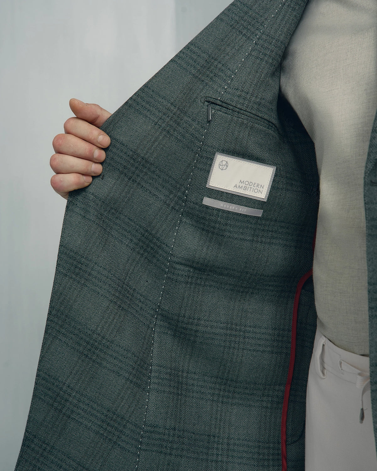 Linate Saxony Wool Check Jacket - Linate Saxony Wool Check Jacket Sage