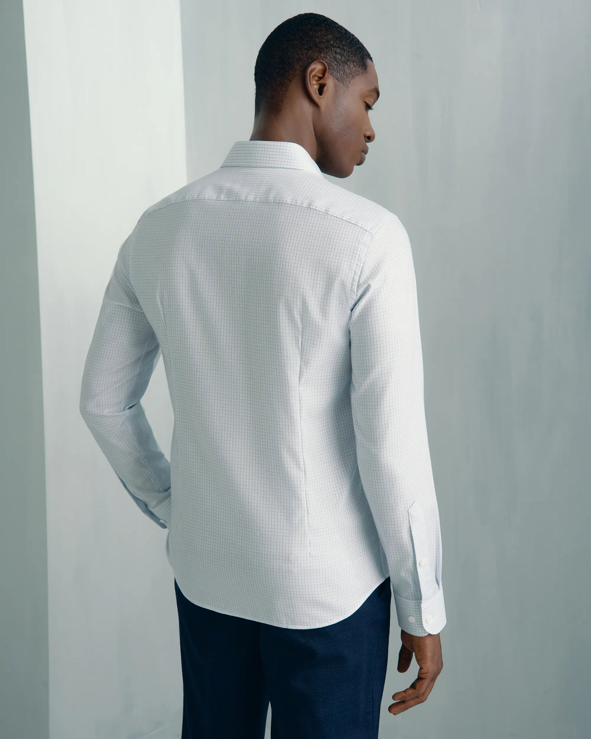 Performance Cotton Everyday Shirt - Performance Cotton Everyday Shirt Light Blue Check