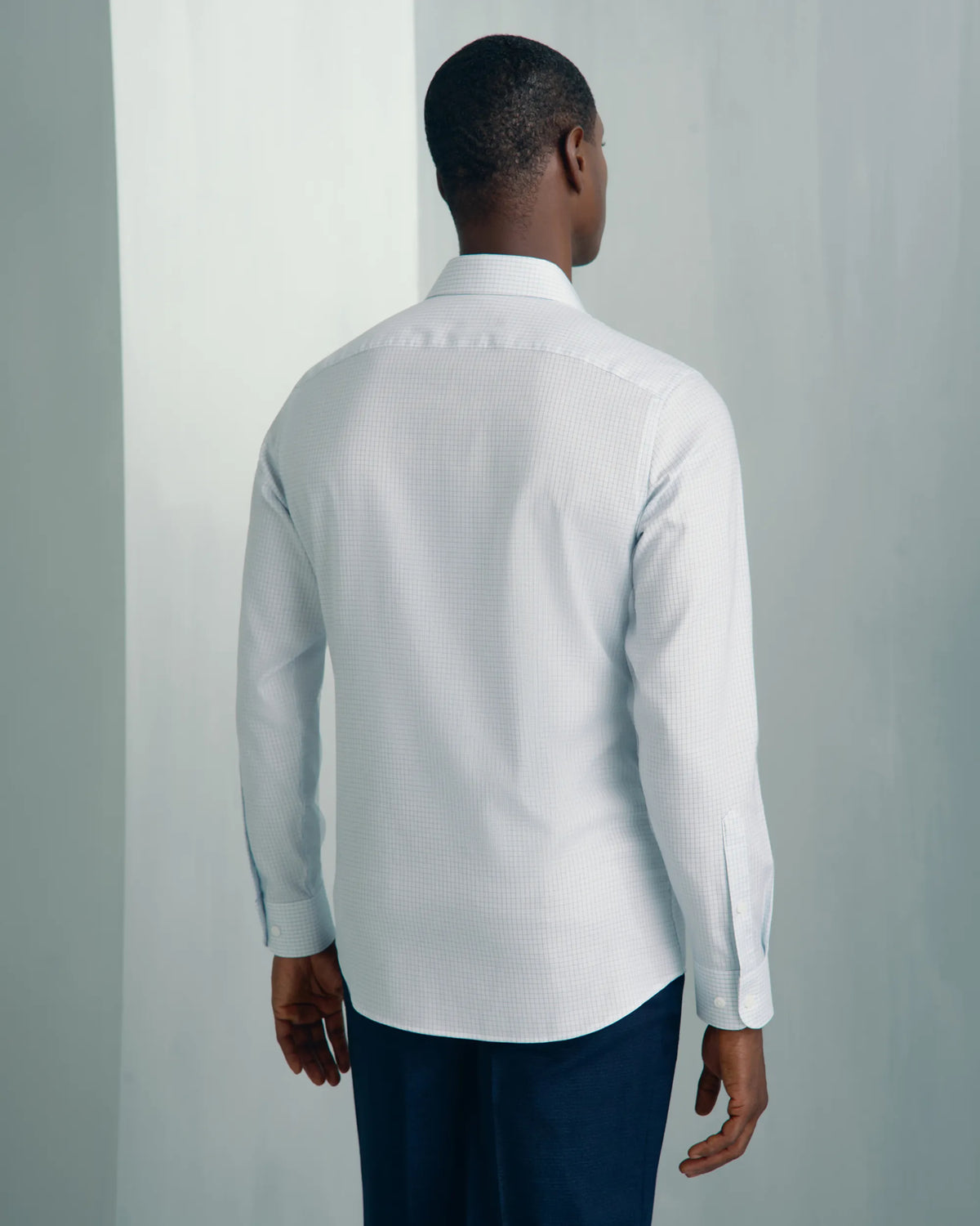 Performance Cotton Everyday Shirt - Performance Cotton Everyday Shirt Light Blue Check