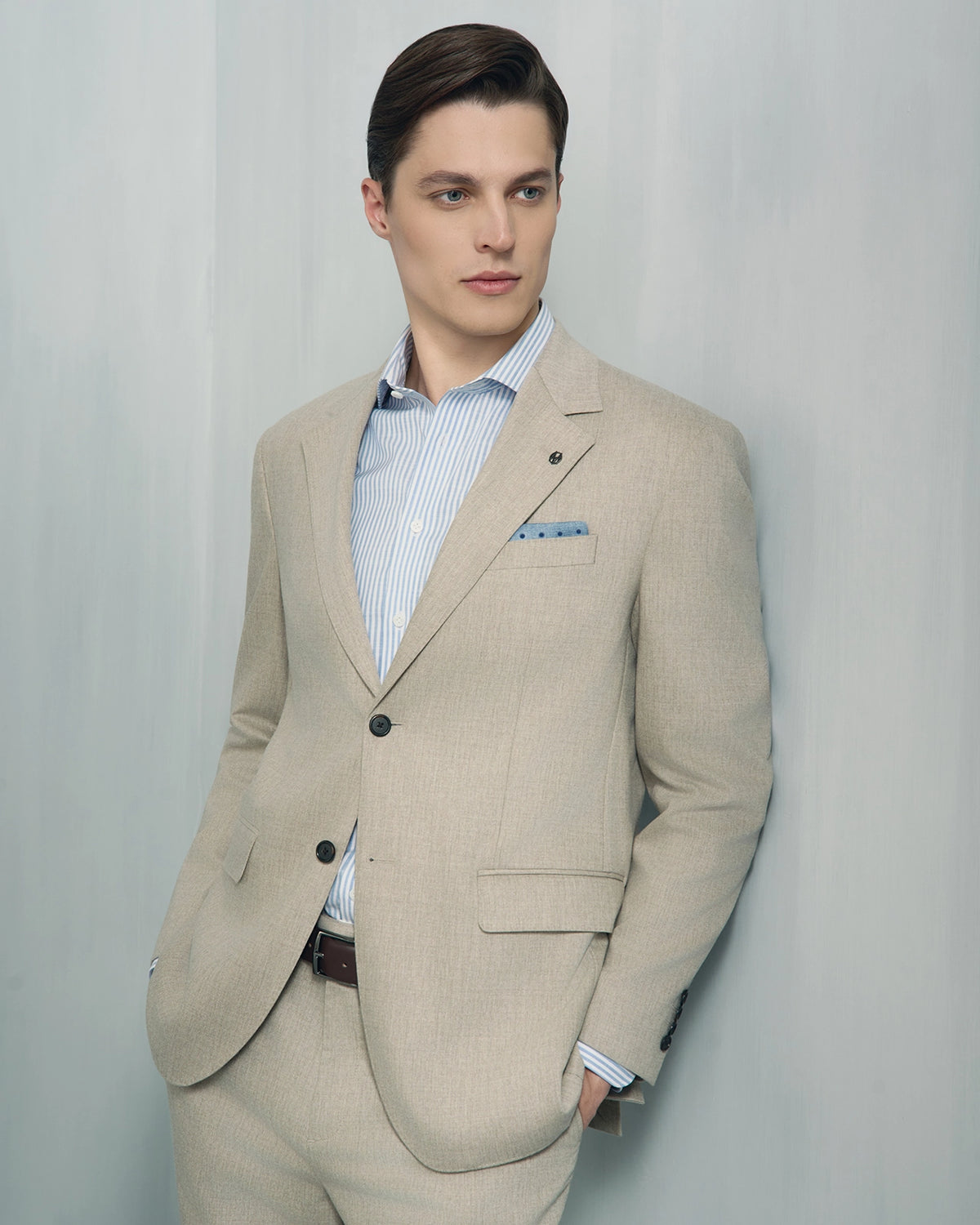 Malpensa Wool Cashmere Suit - Malpensa Wool Cashmere Suit Cream