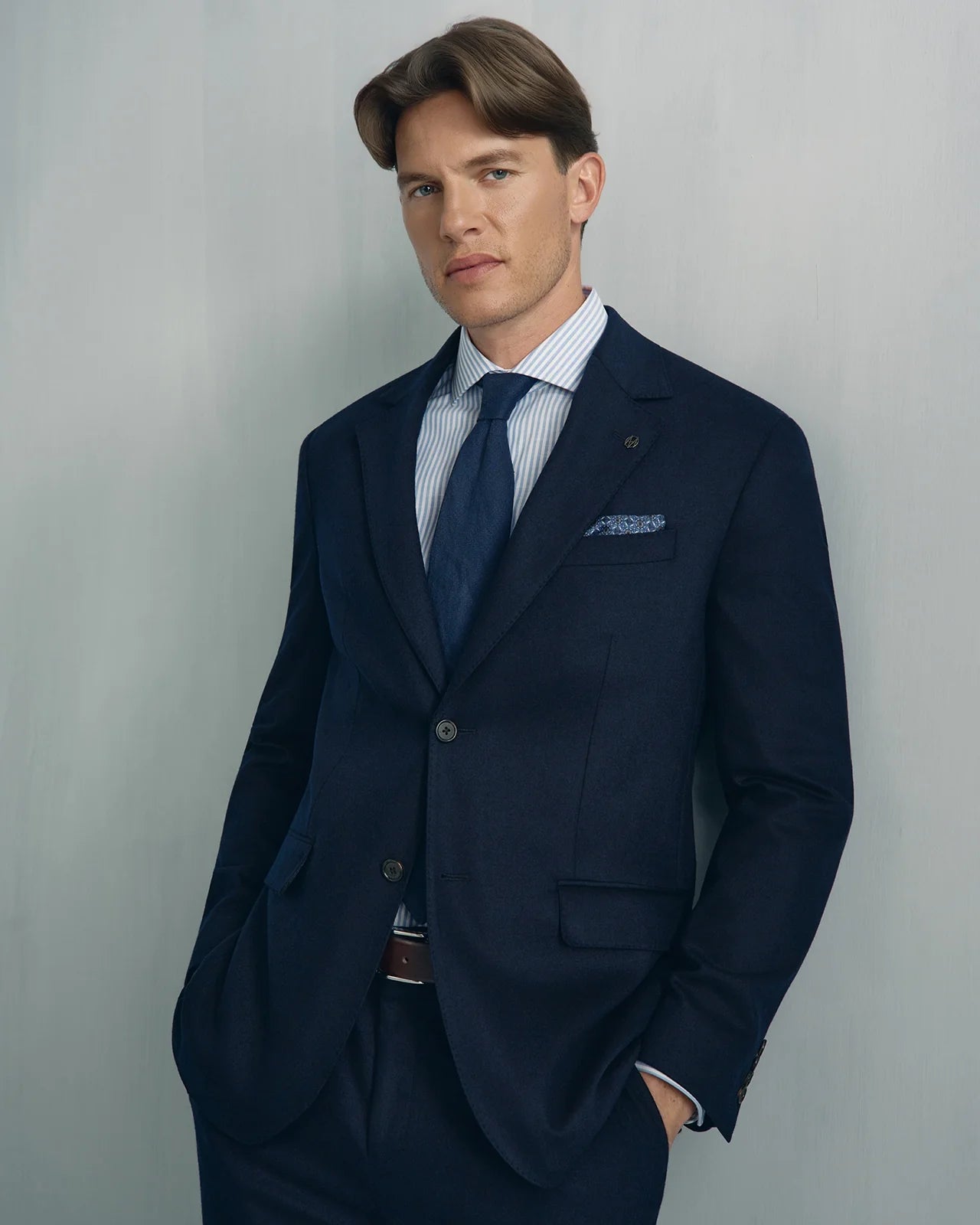 Malpensa Wool Cashmere Suit - Malpensa Wool Cashmere Suit Dark Navy