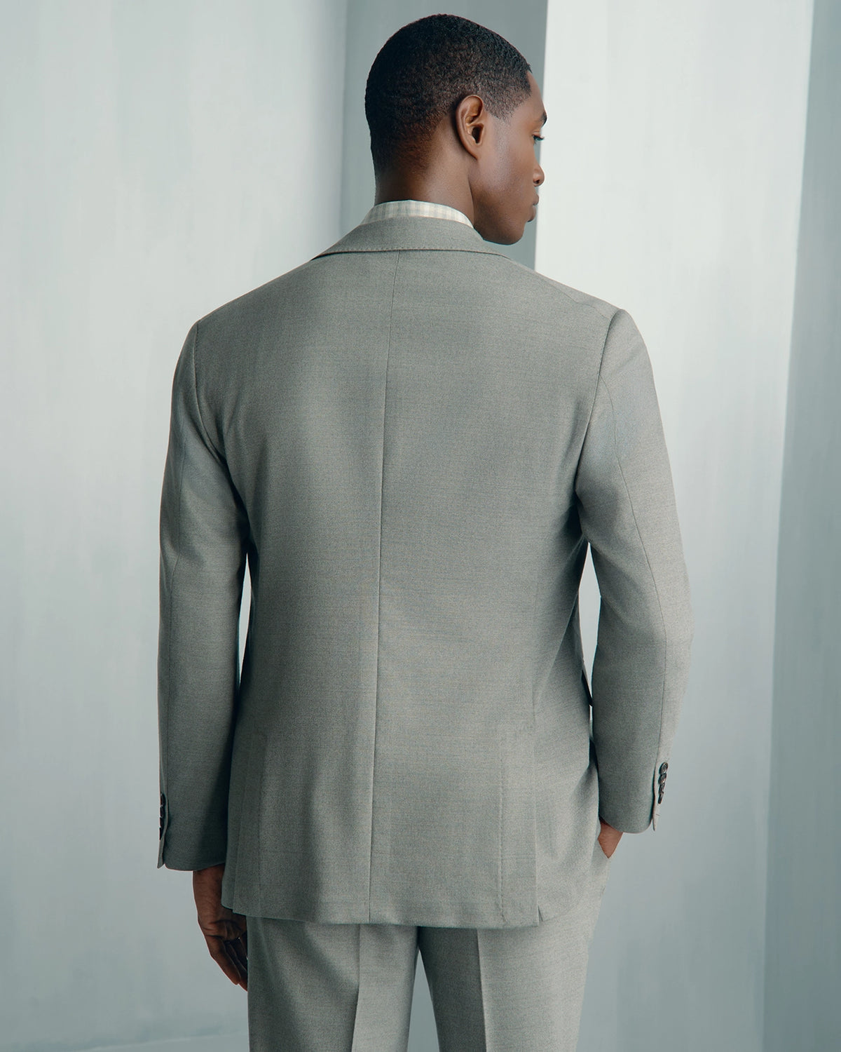 Malpensa Wool Cashmere Suit - Malpensa Wool Cashmere Suit Sage