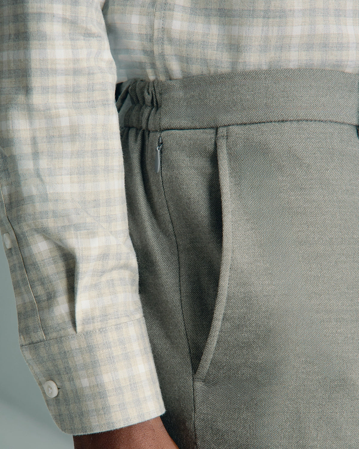 Malpensa Wool Cashmere Suit - Malpensa Wool Cashmere Suit Sage