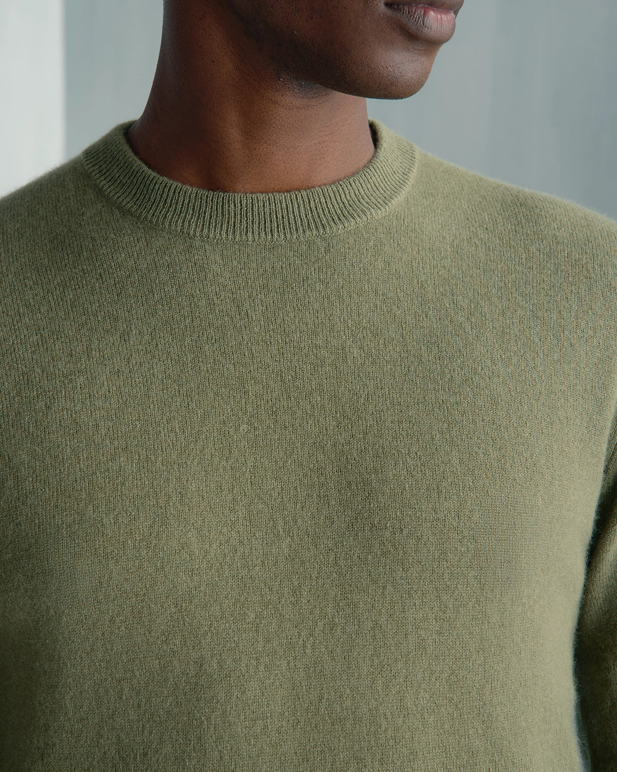 Chamonix Cashmere Crew Neck Pullover - Chamonix Cashmere Crew Neck Pullover Sage