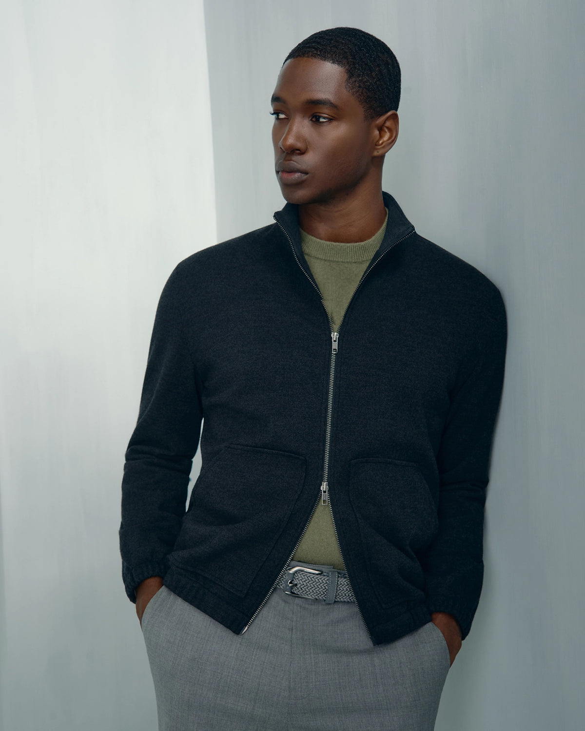 Chamonix Cashmere Crew Neck Pullover - Chamonix Cashmere Crew Neck Pullover Sage
