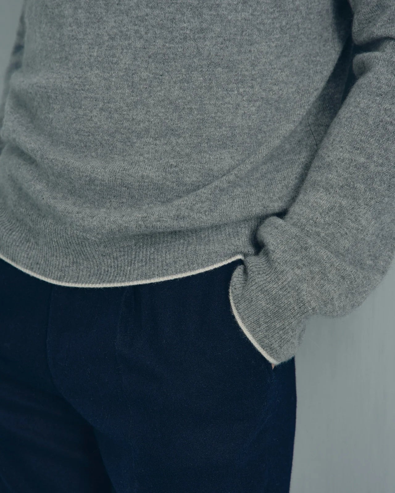 Chamonix Cashmere 1/4 Zip - Chamonix Cashmere 1/4 Zip Grey