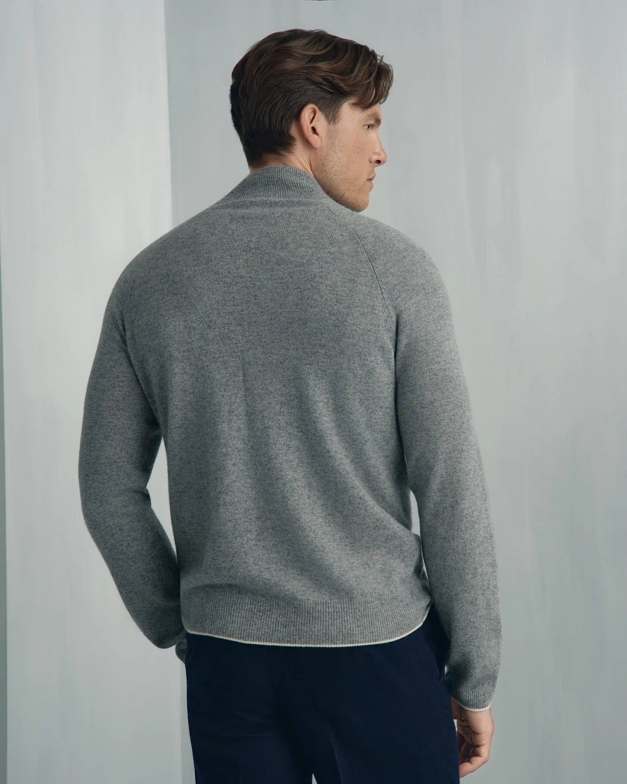 Chamonix Cashmere 1/4 Zip - Chamonix Cashmere 1/4 Zip Grey