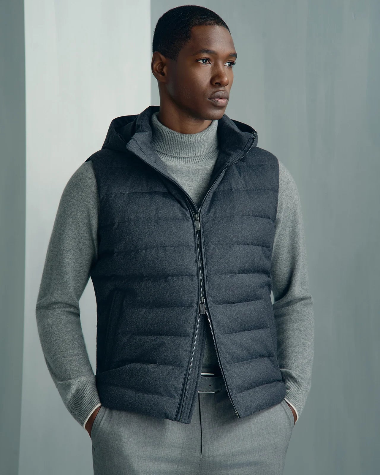 Chamonix Cashmere Turtleneck - Chamonix Cashmere Turtleneck Grey
