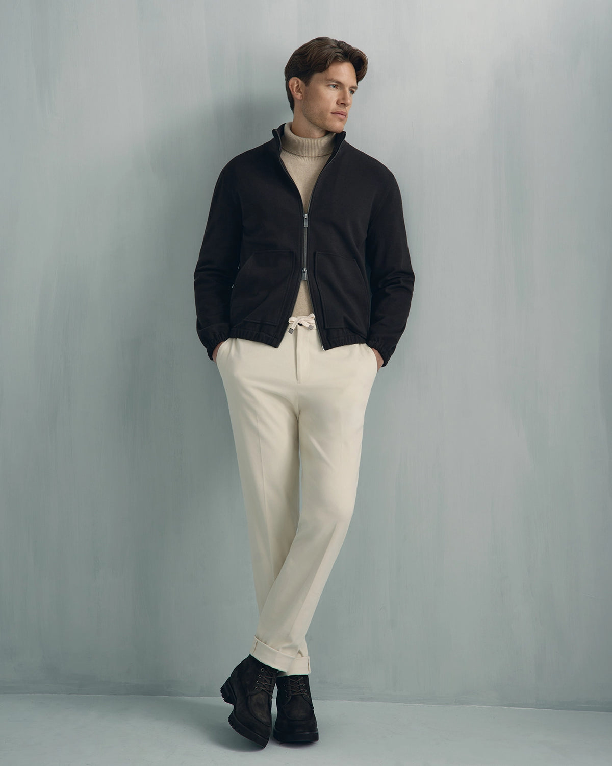 Chamonix Cashmere Turtleneck - Chamonix Cashmere Turtleneck Htr Cream