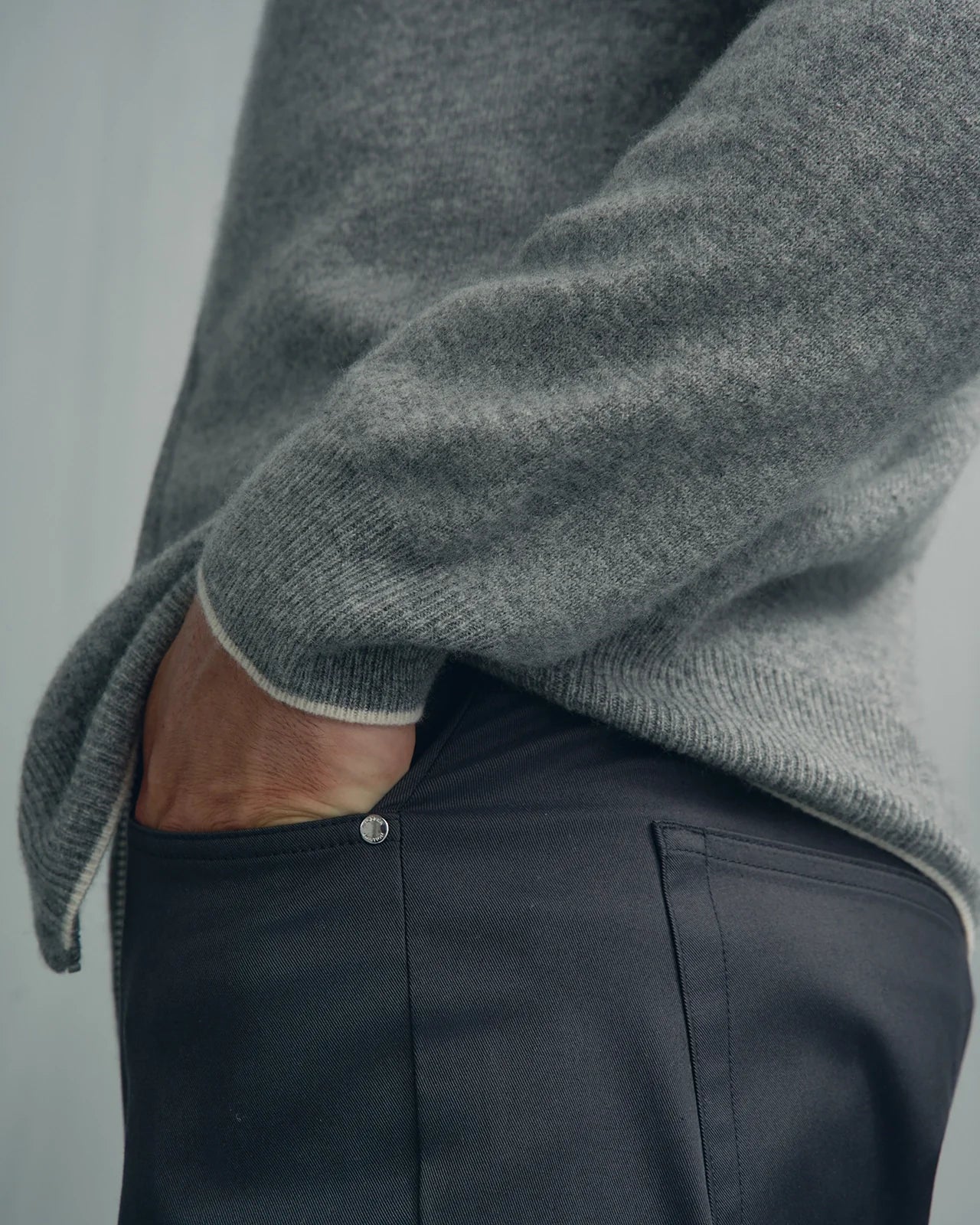 Chamonix Cashmere Full Zip - Chamonix Cashmere Full Zip Grey