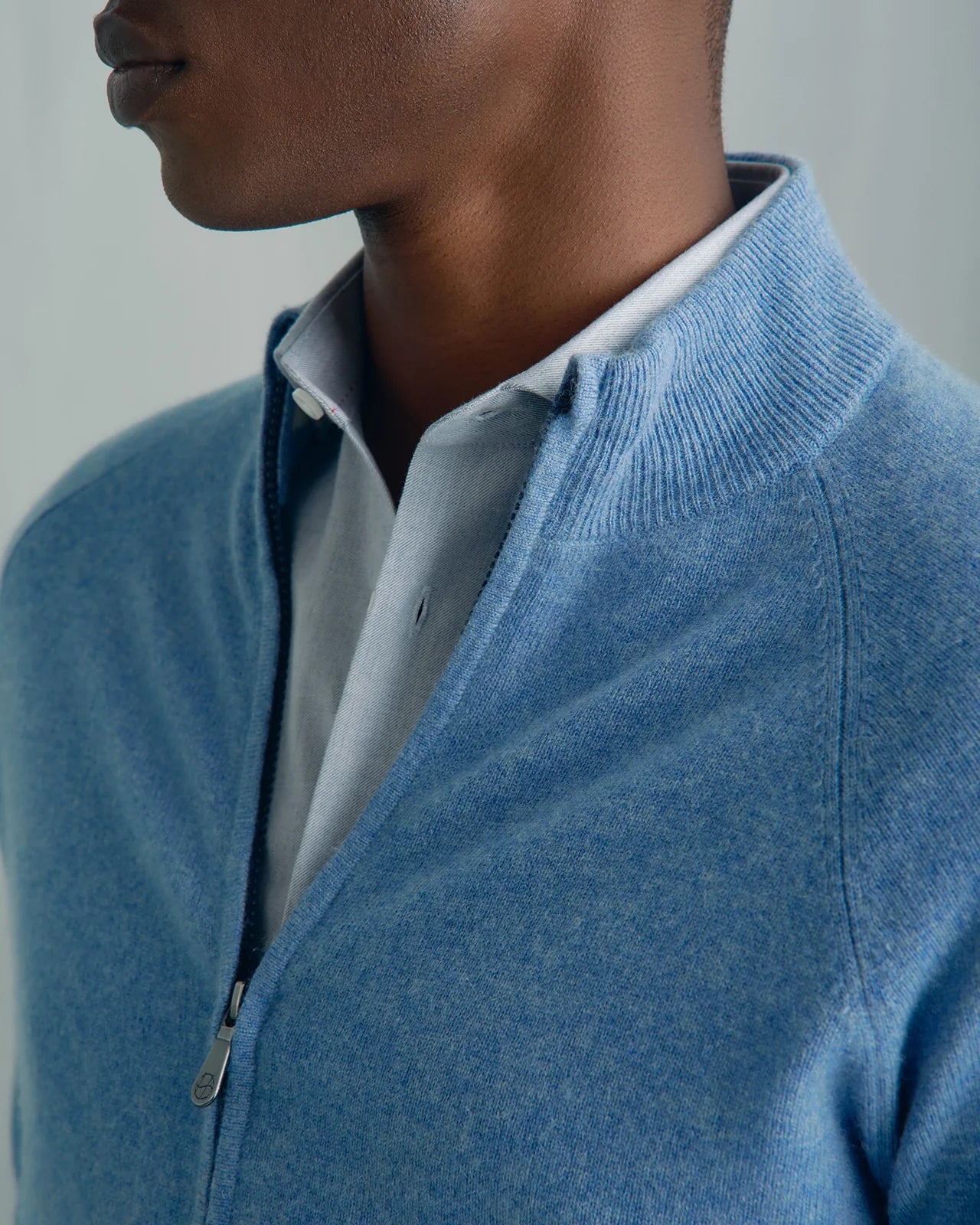 Chamonix Cashmere Full Zip - Chamonix Cashmere Full Zip Blue