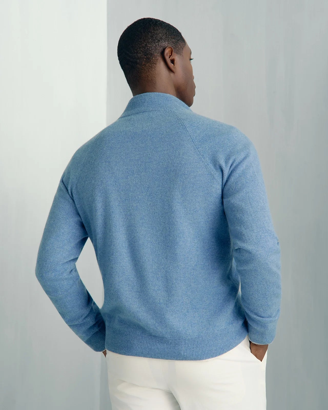 Chamonix Cashmere Full Zip - Chamonix Cashmere Full Zip Blue