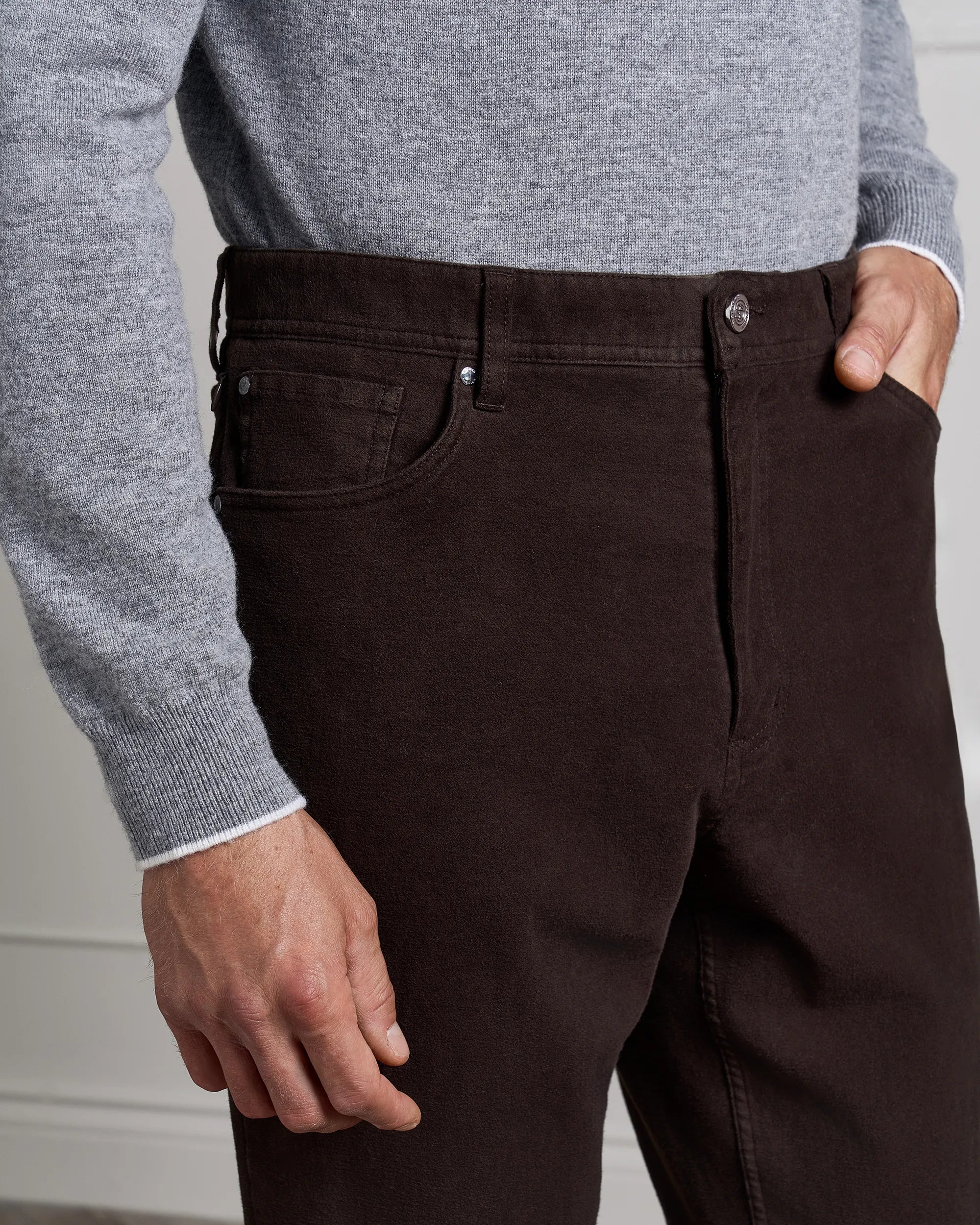 Marseilles Moleskin Pant - Marseilles Moleskin Pant Brown