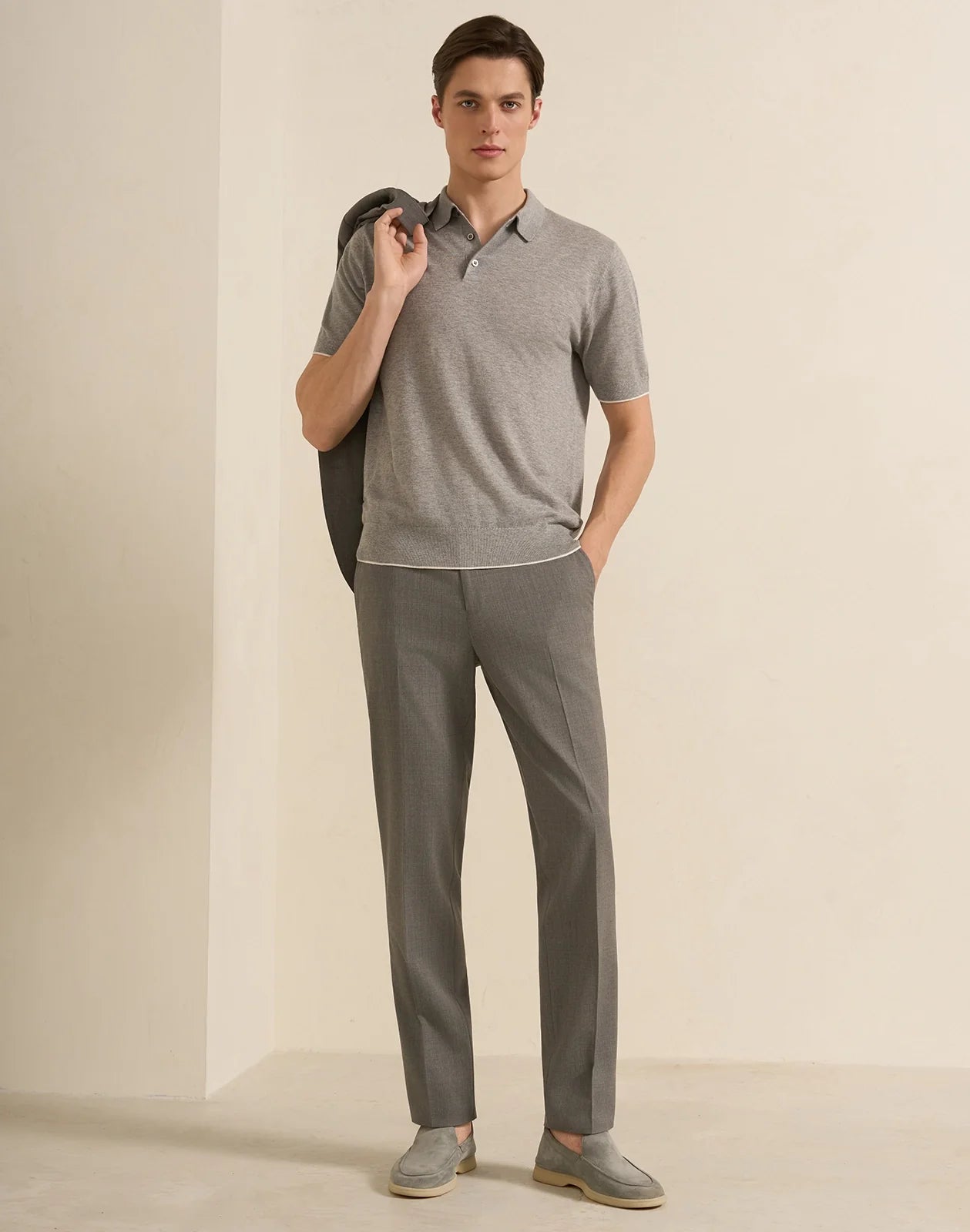 Como Wool Travel Pant - Como Wool Travel Pant Grey