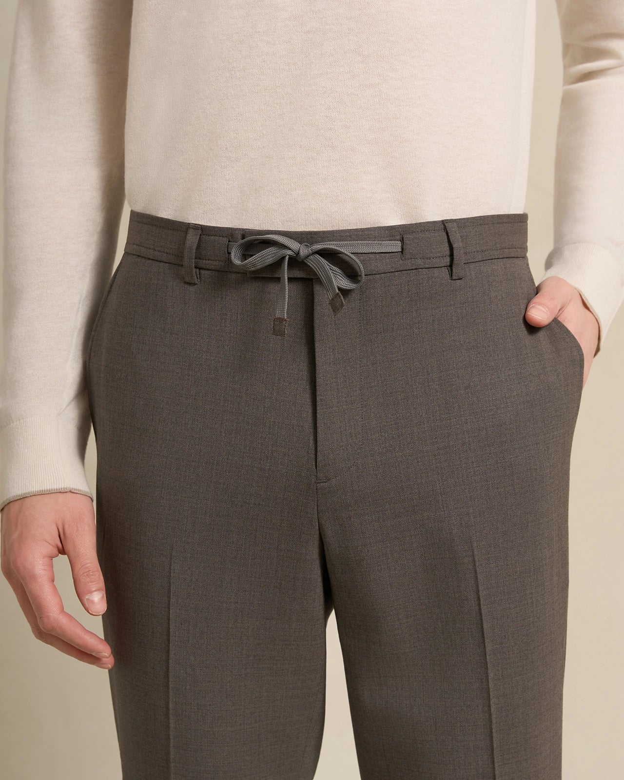 Como Wool Travel Pant - Como Wool Travel Pant Brown