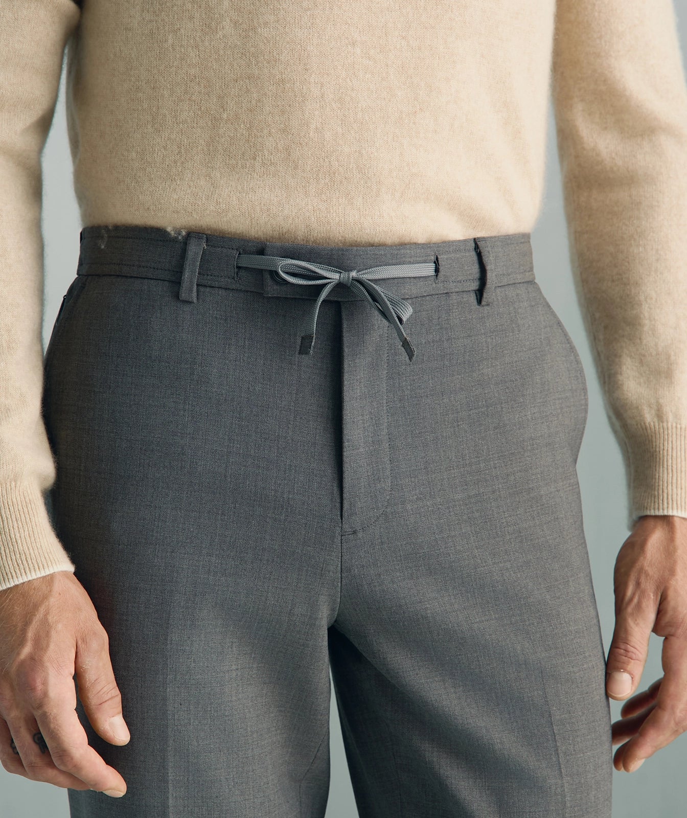 Como Wool Travel Pant - Como Wool Travel Pant Charcoal
