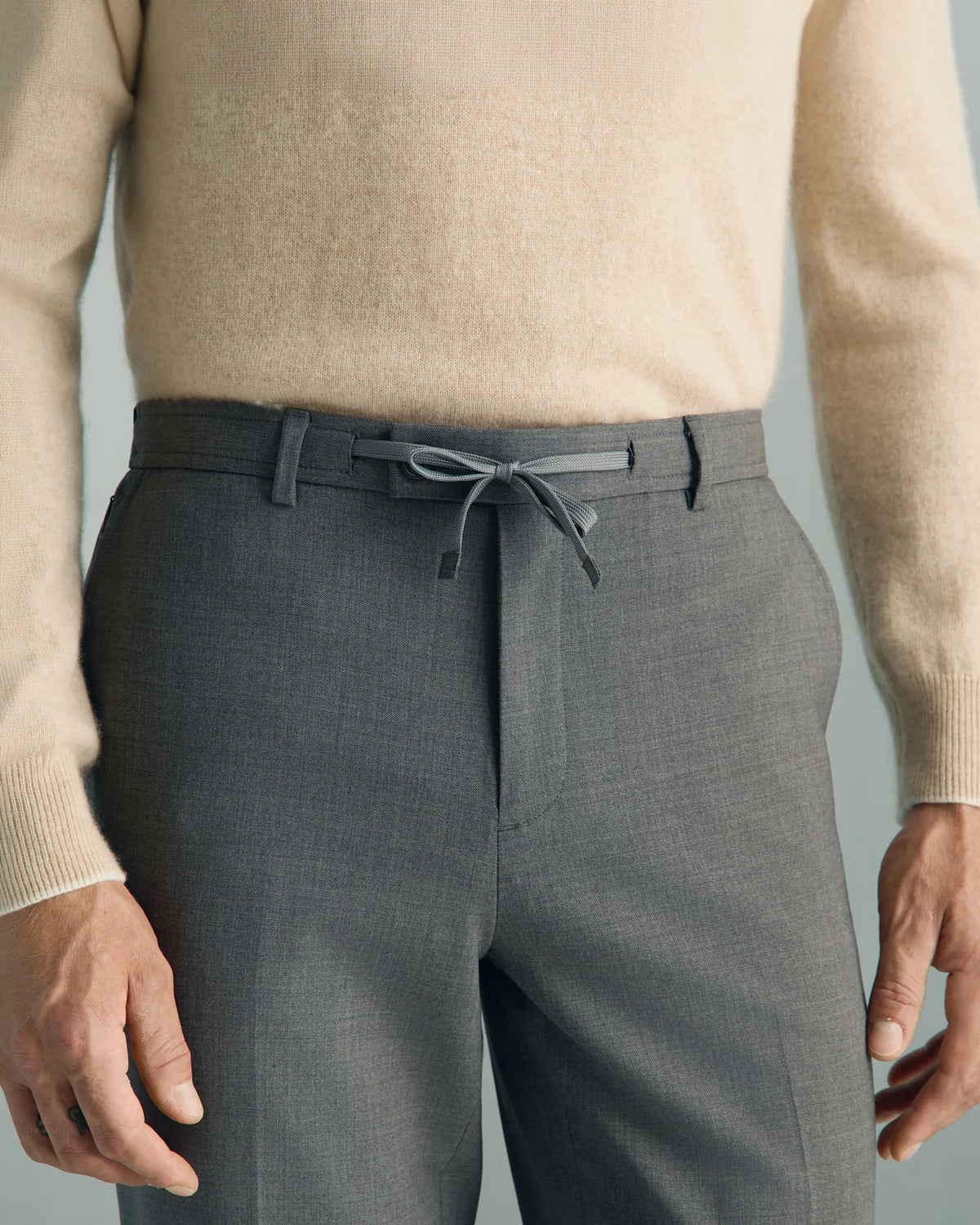 Como Wool Travel Pant - Como Wool Travel Pant Charcoal