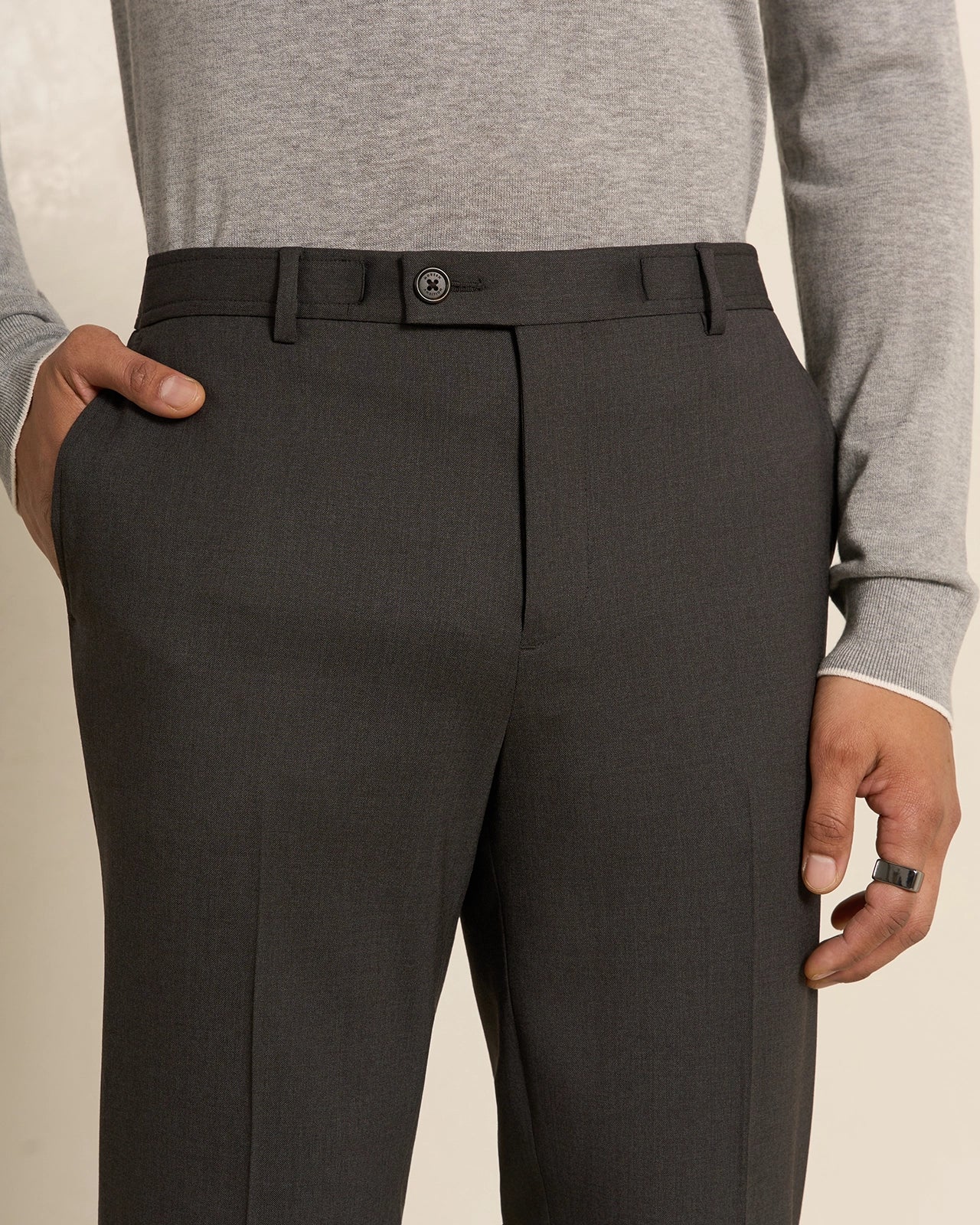 Como Wool Travel Pant - Como Wool Travel Pant Charcoal