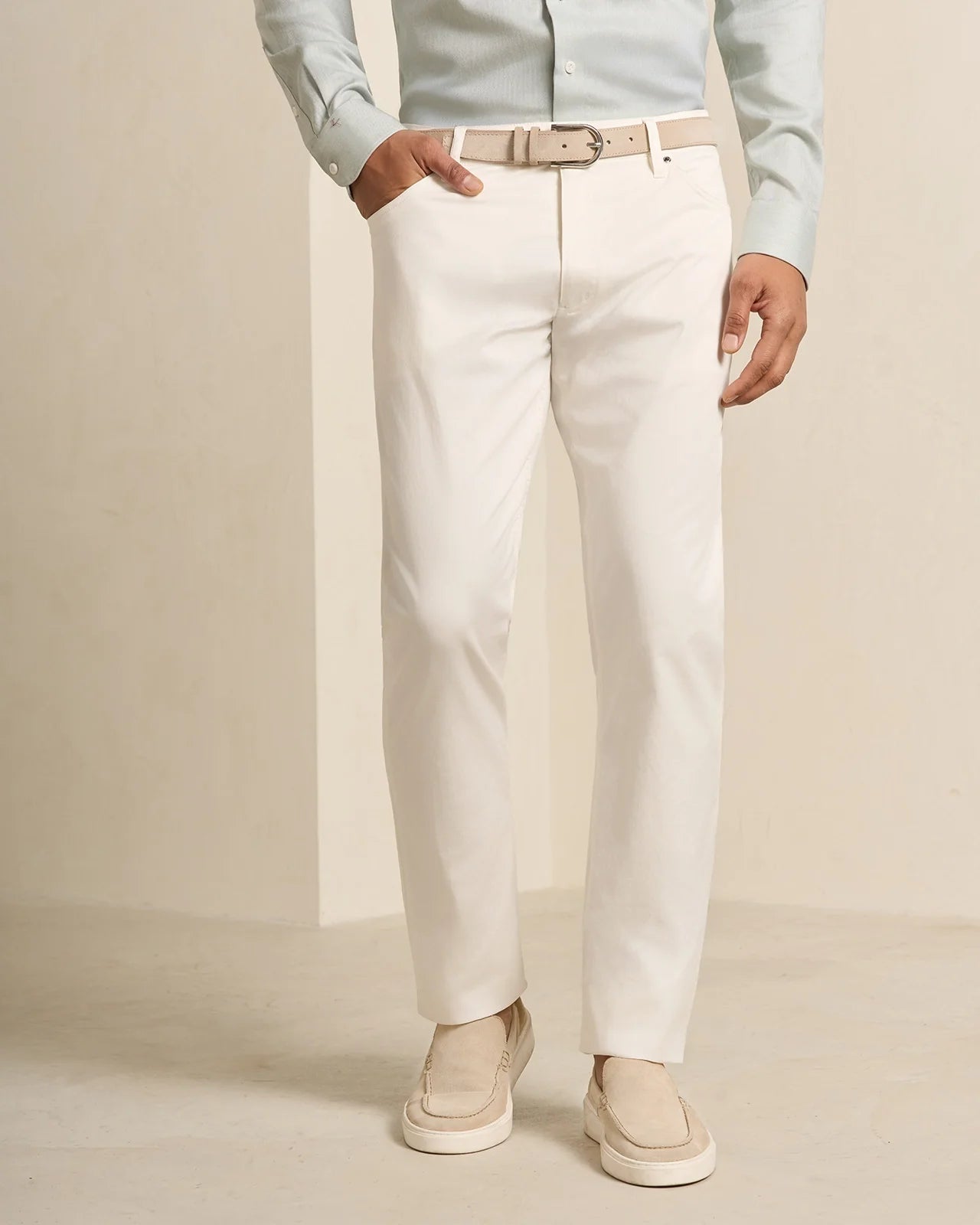 Marseille Pima Cotton Pant - Marseille Pima Cotton Pant White