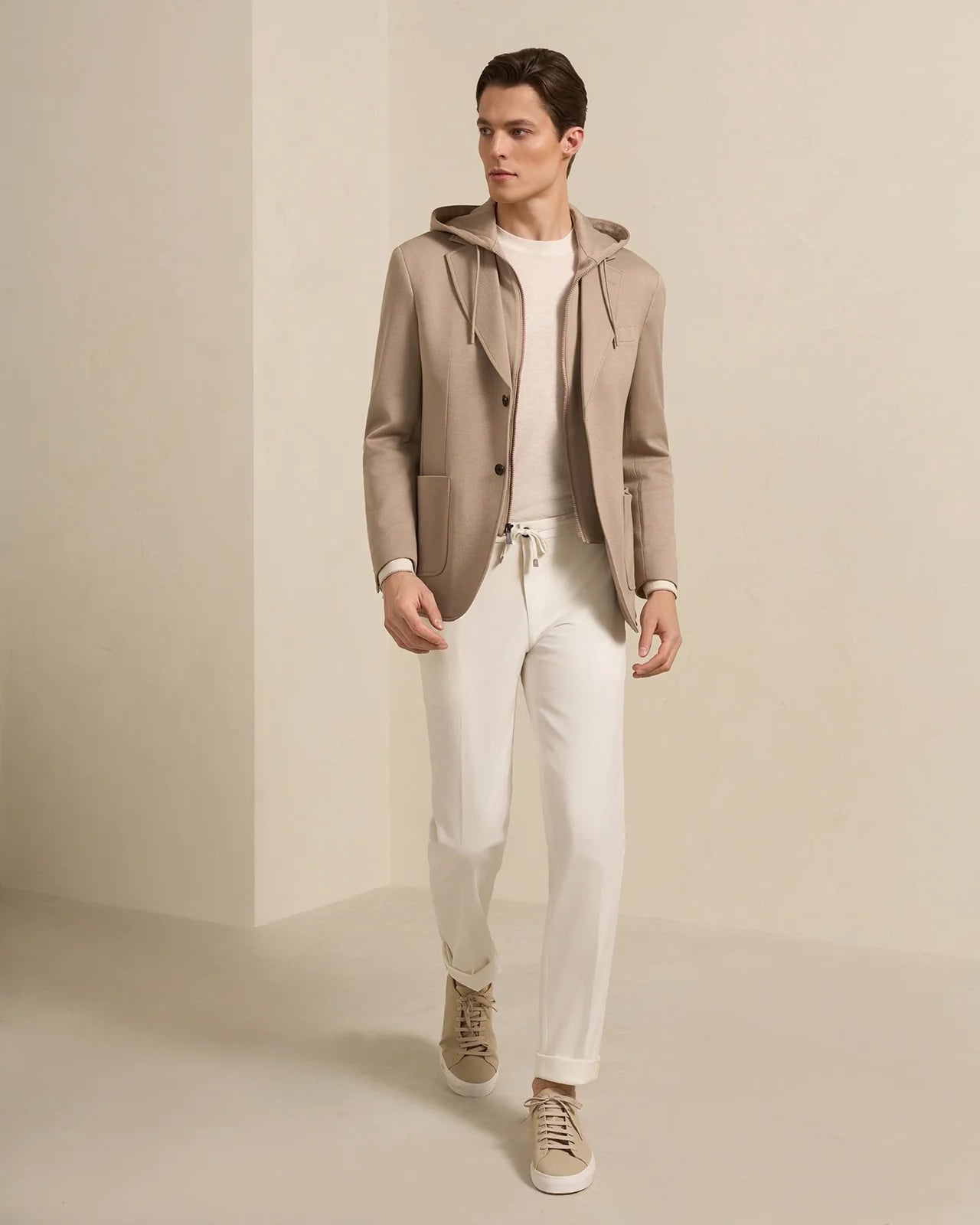 Como Pima Cotton Chino - Como Pima Cotton Chino White