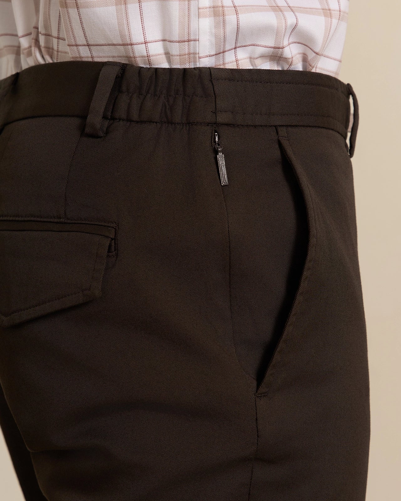 Como Pima Cotton Chino - Como Pima Cotton Chino Brown