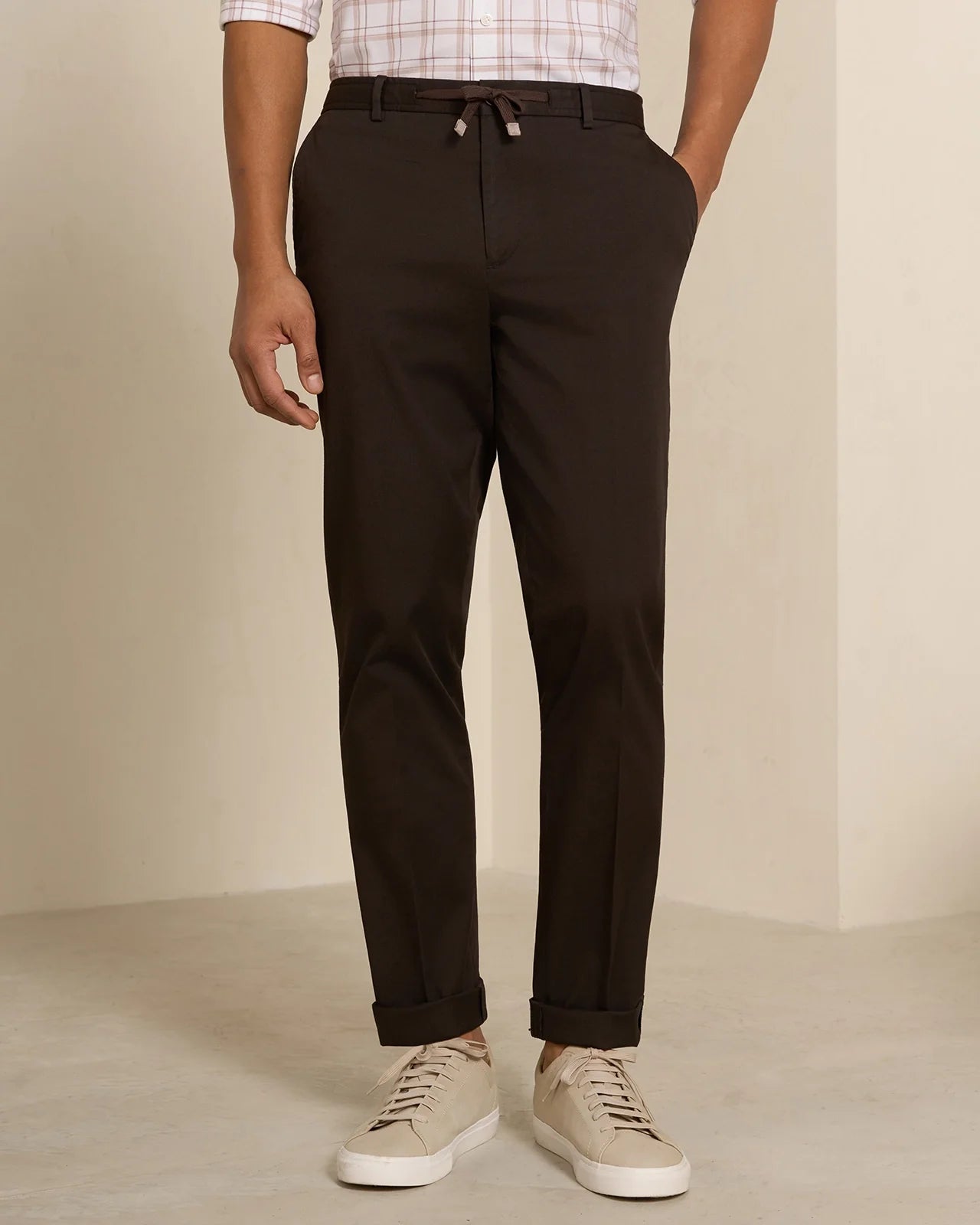 Como Pima Cotton Chino - Como Pima Cotton Chino Brown