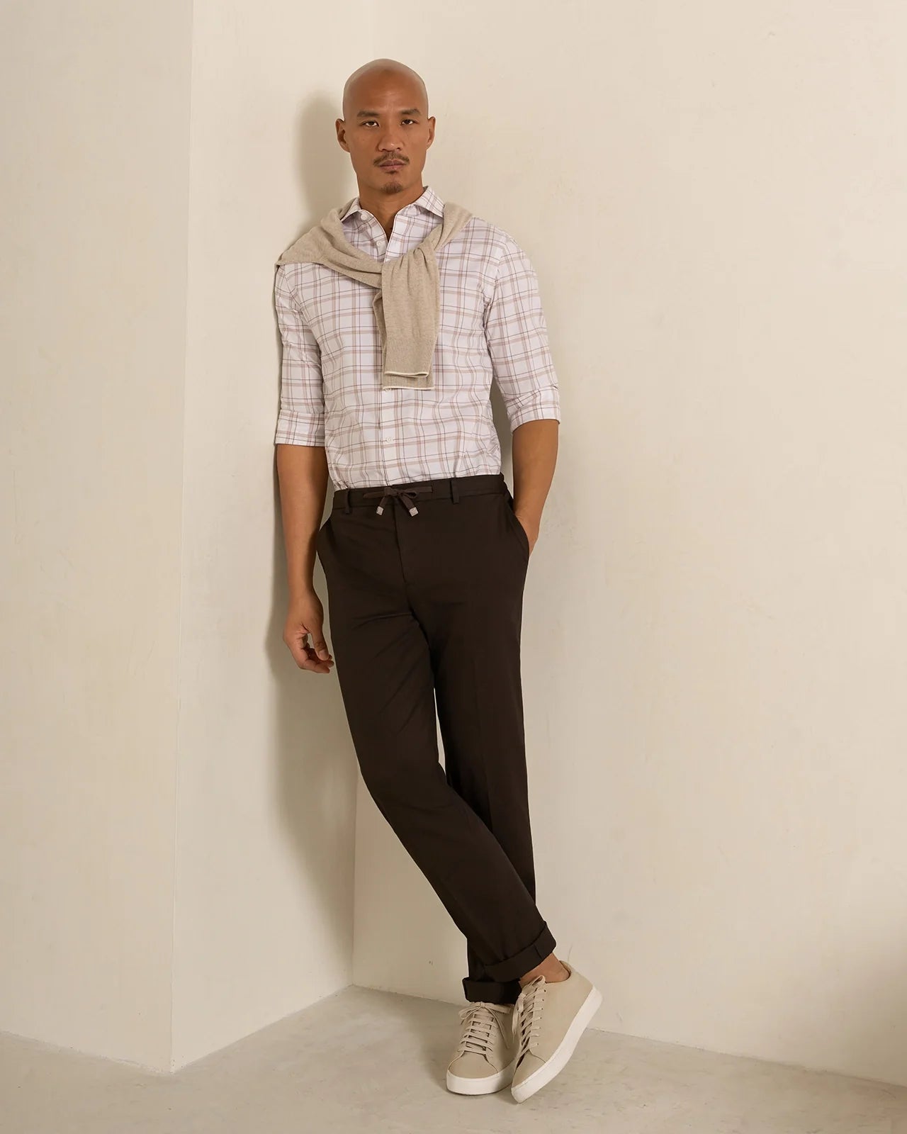 Como Pima Cotton Chino - Como Pima Cotton Chino Brown
