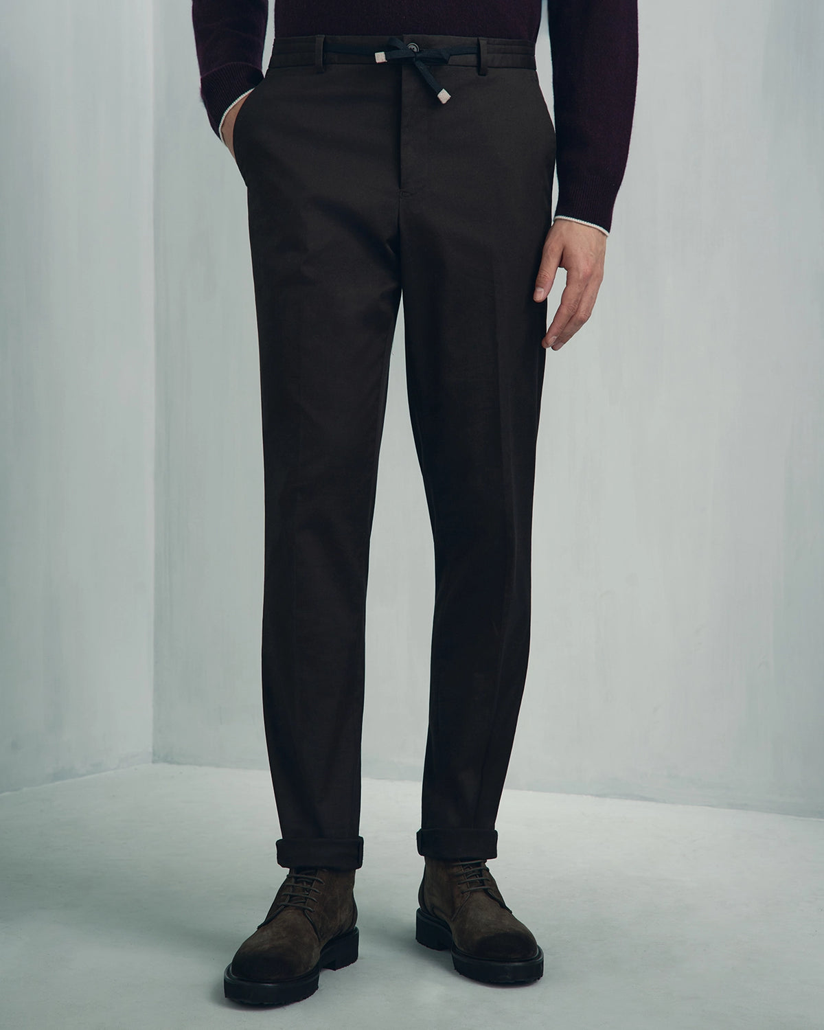 Como Pima Cotton Chino - Como Pima Cotton Chino Brown