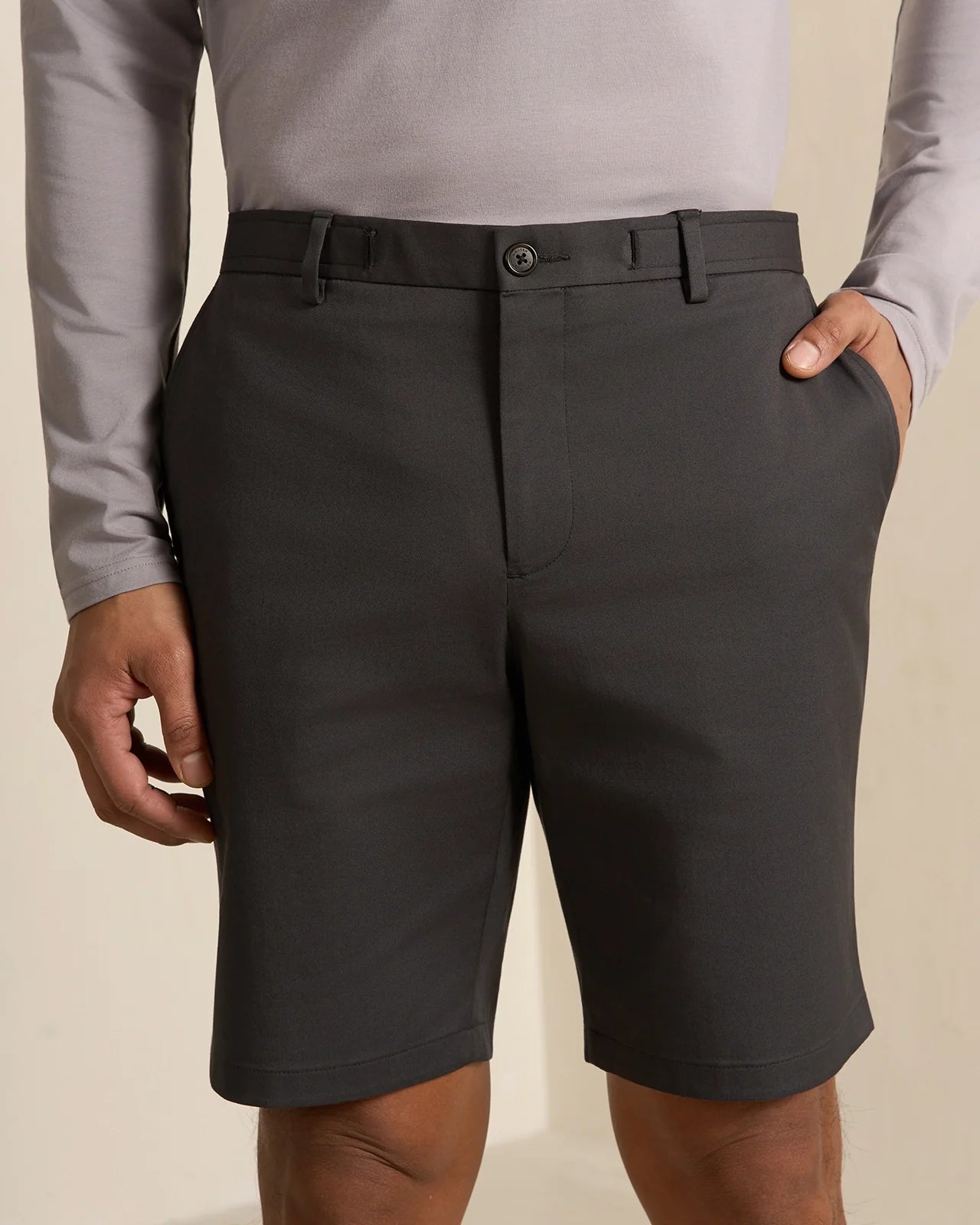 Amalfi Pima Cotton Short - Amalfi Pima Cotton Short Dark Grey