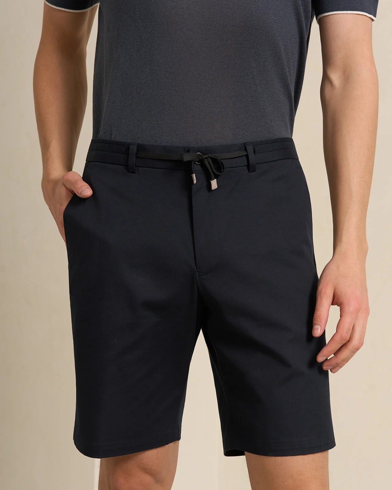 Amalfi Pima Cotton Short - Amalfi Pima Cotton Short Navy