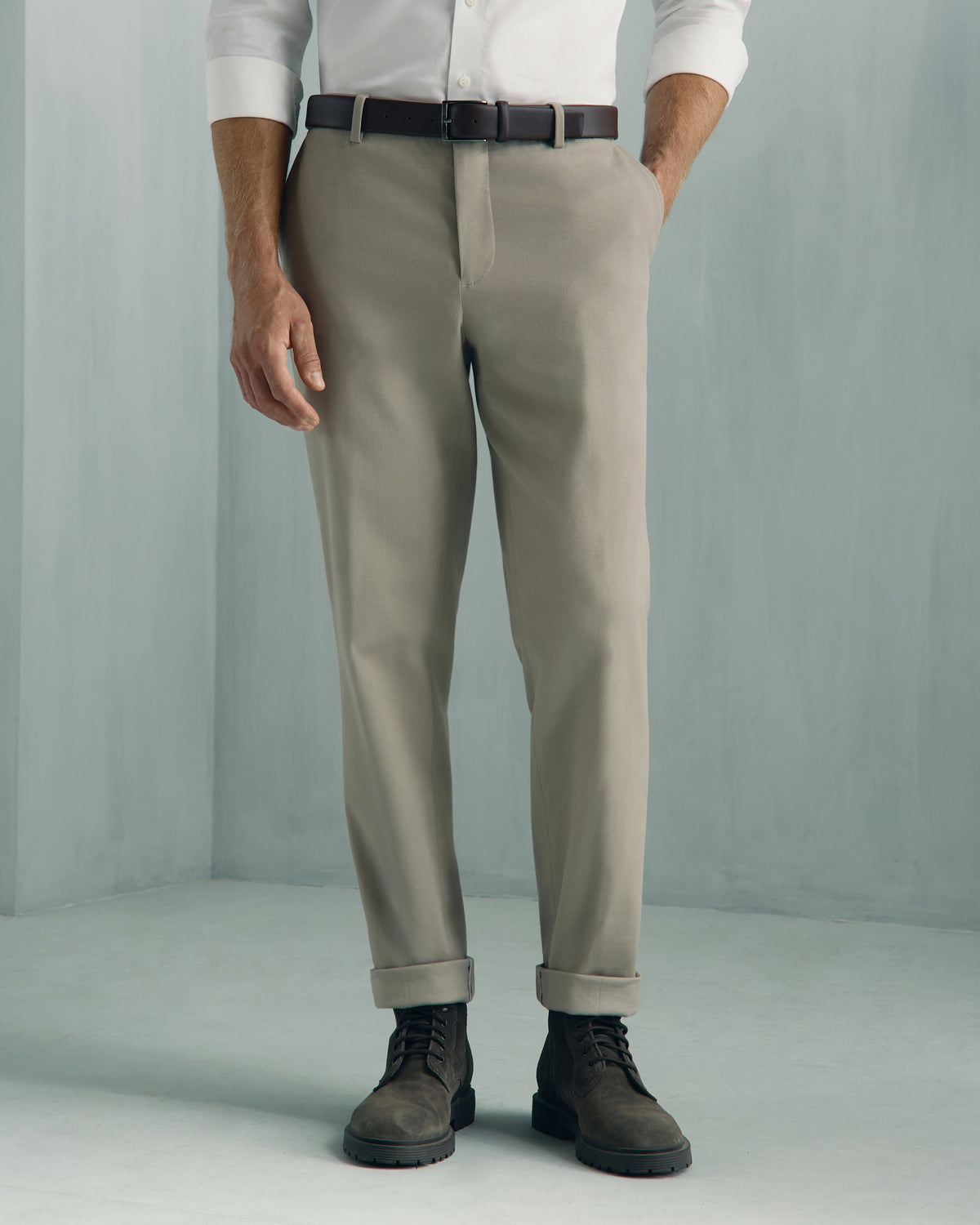 Como Cotton Cashmere Chino - Como Cotton Cashmere Chino Stone