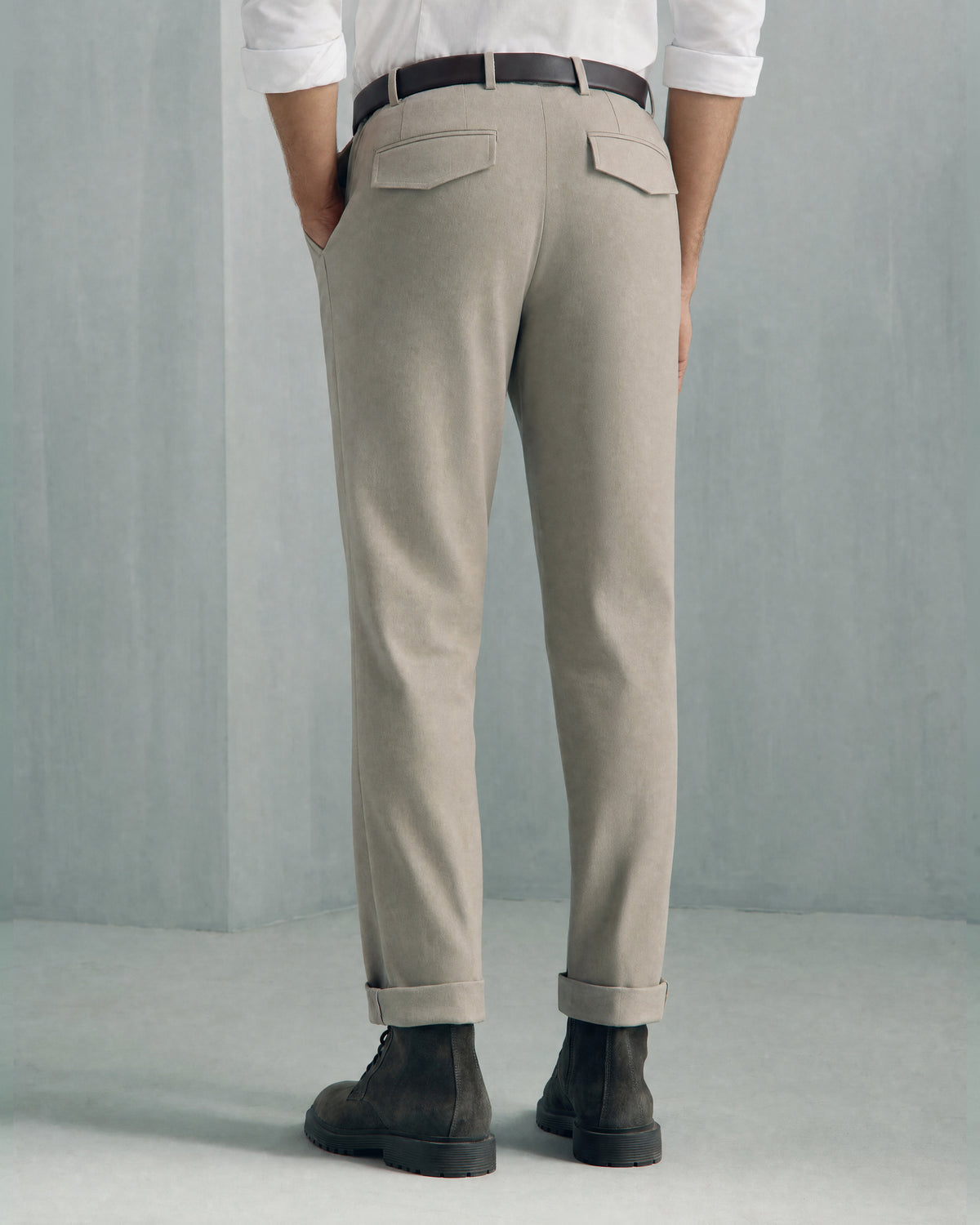 Como Cotton Cashmere Chino - Como Cotton Cashmere Chino Stone