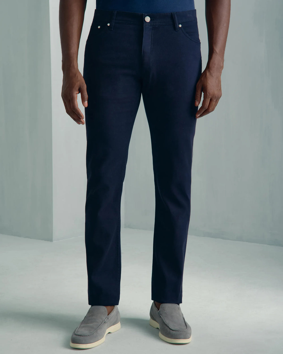 Marseille Cotton Cashmere Pant - Marseille Cotton Cashmere Pant Navy
