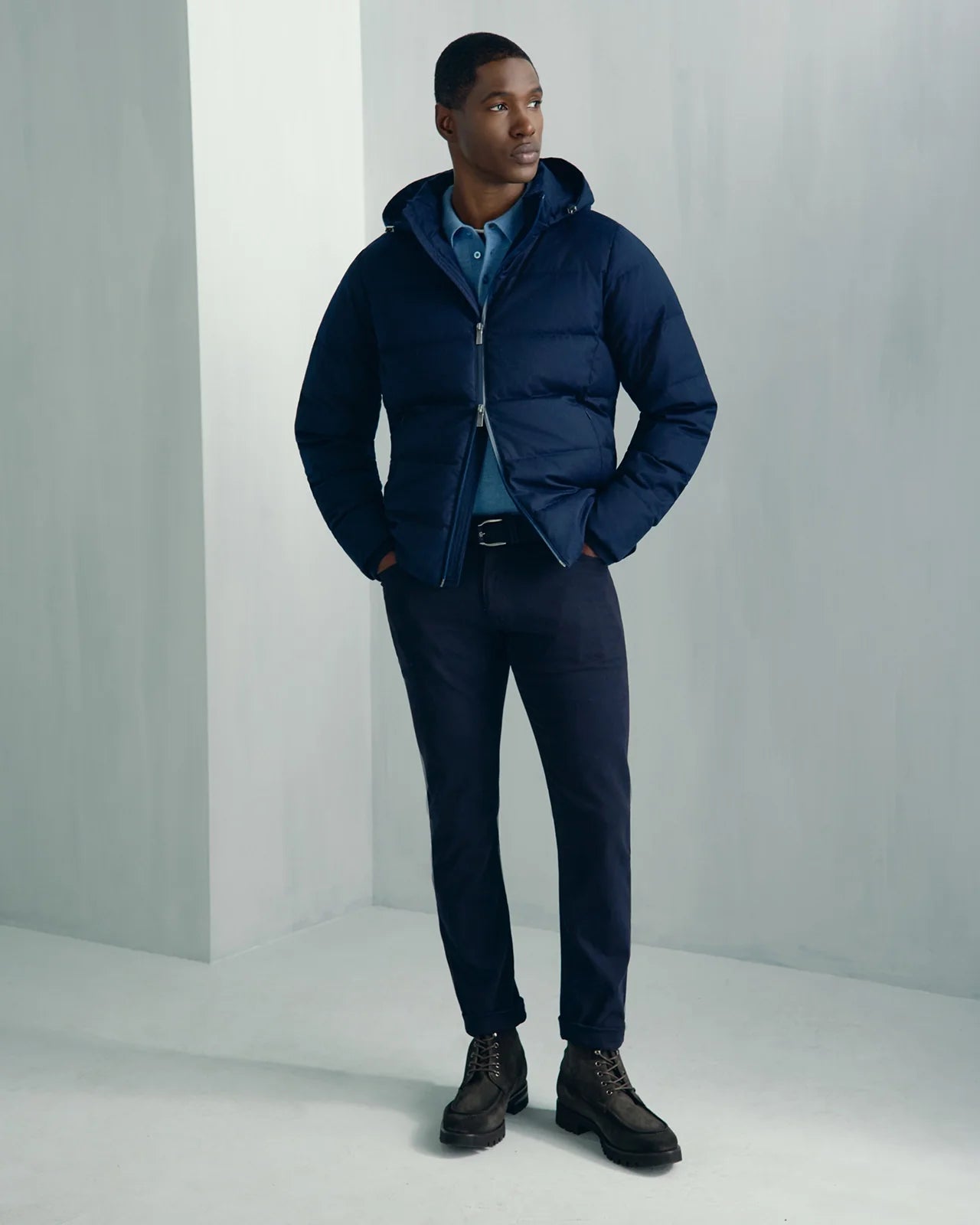 Marseille Cotton Cashmere Pant - Marseille Cotton Cashmere Pant Navy