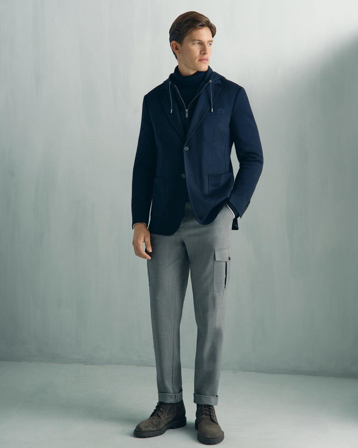 Como Wool Cargo Pant - Como Wool Cargo Pant Grey