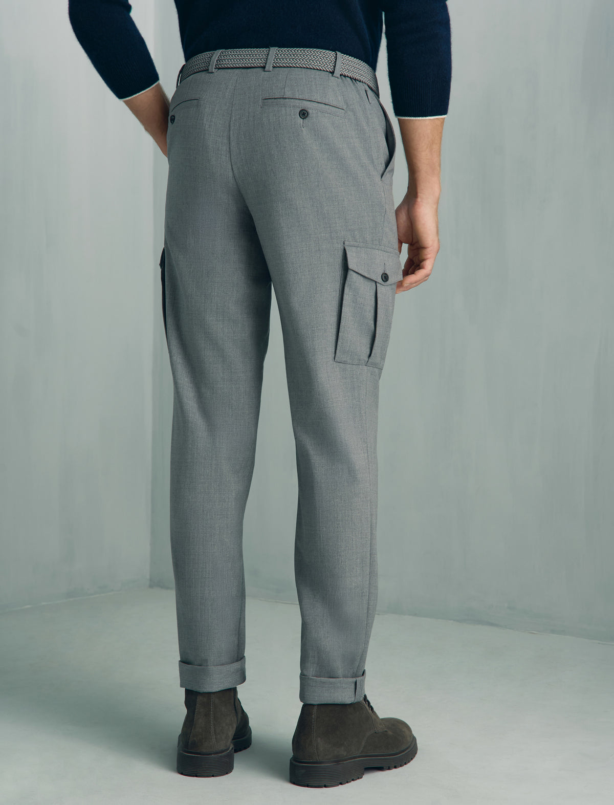 Como Wool Cargo Pant - Como Wool Cargo Pant Grey