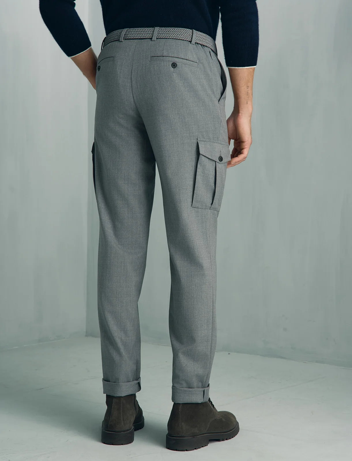 Como Wool Cargo Pant - Como Wool Cargo Pant Grey