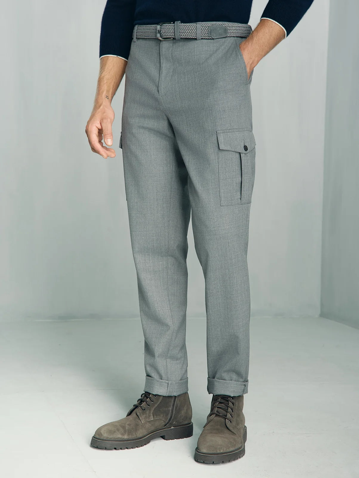 For general description, go to 'Main Product Description' region - Como Wool Cargo Pant - Como Wool Cargo Pant Grey