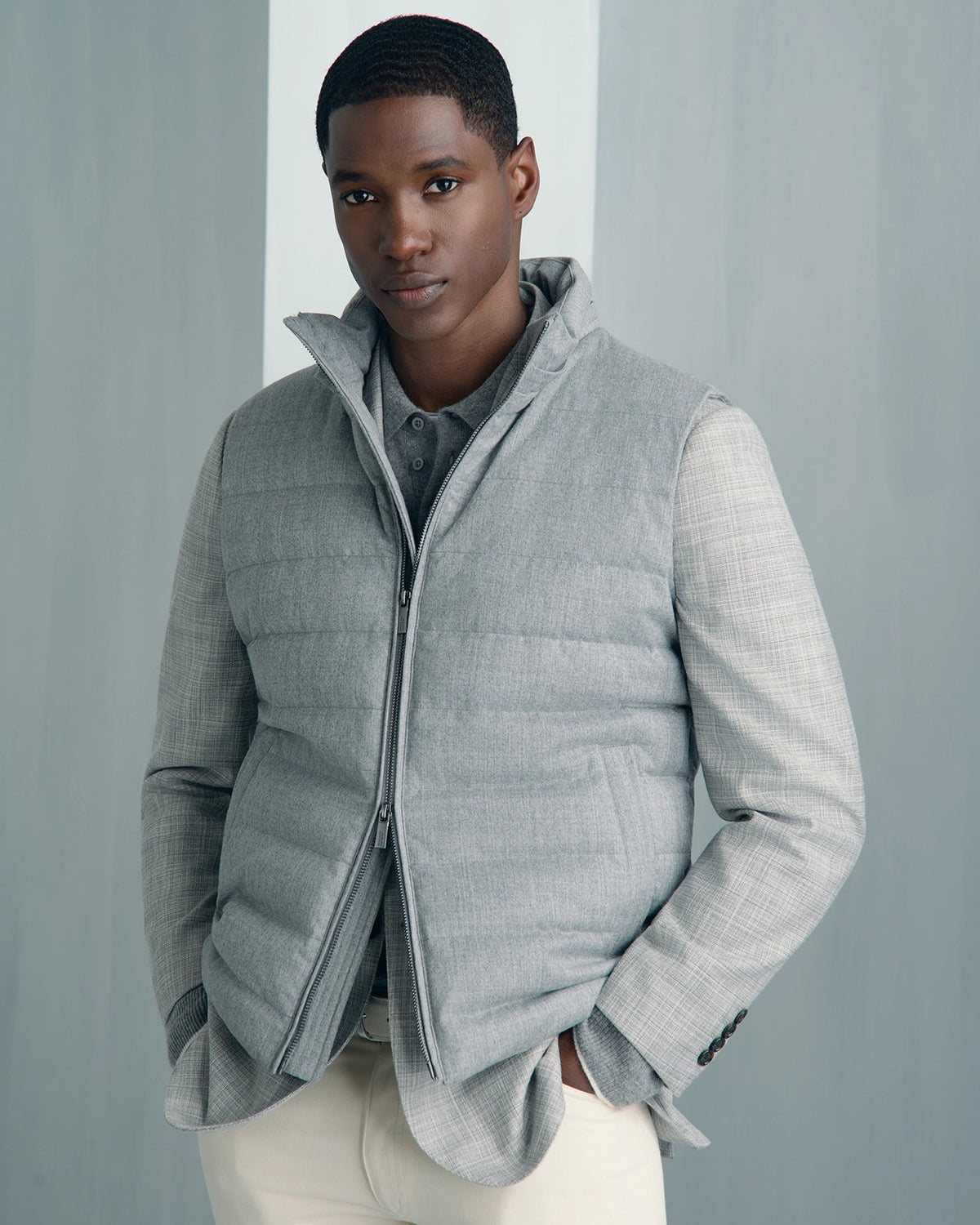 St. Moritz Vest - St. Moritz Vest Light Grey