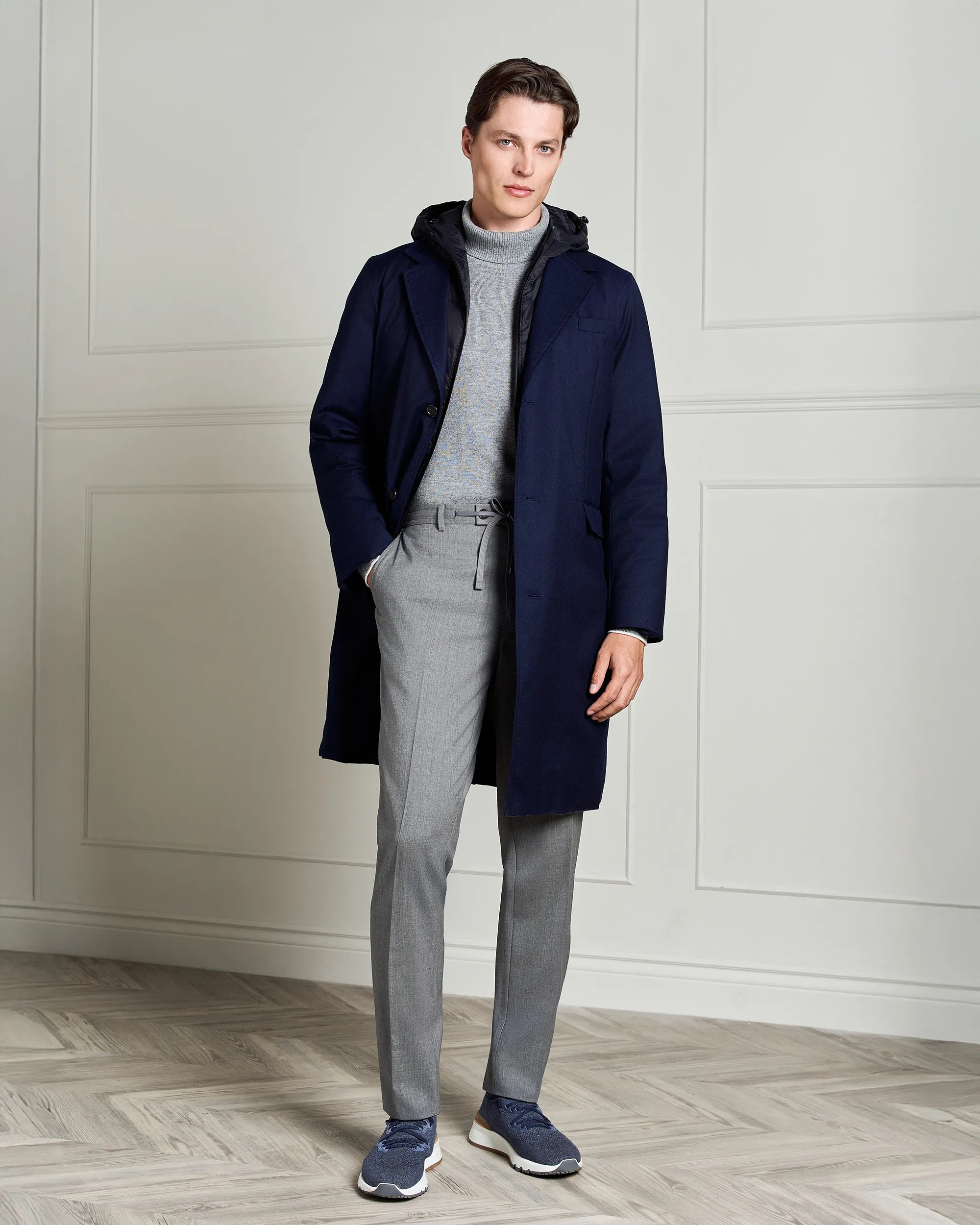 St. Moritz Overcoat - St. Moritz Overcoat Navy